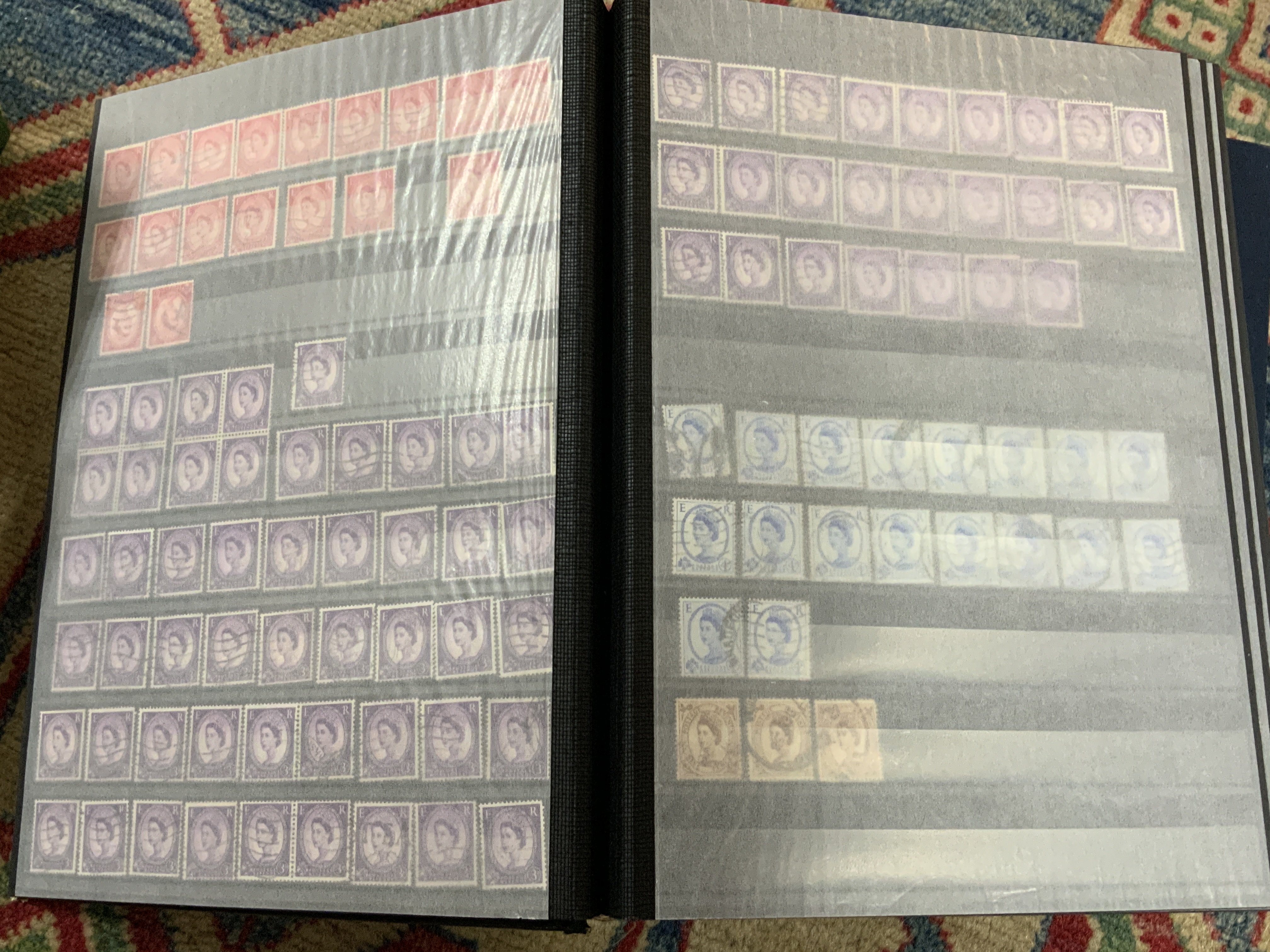 A Queen Elizabeth II 1952 album of Wildings together with 2 additional albums of British stamps.- NO RESERVE