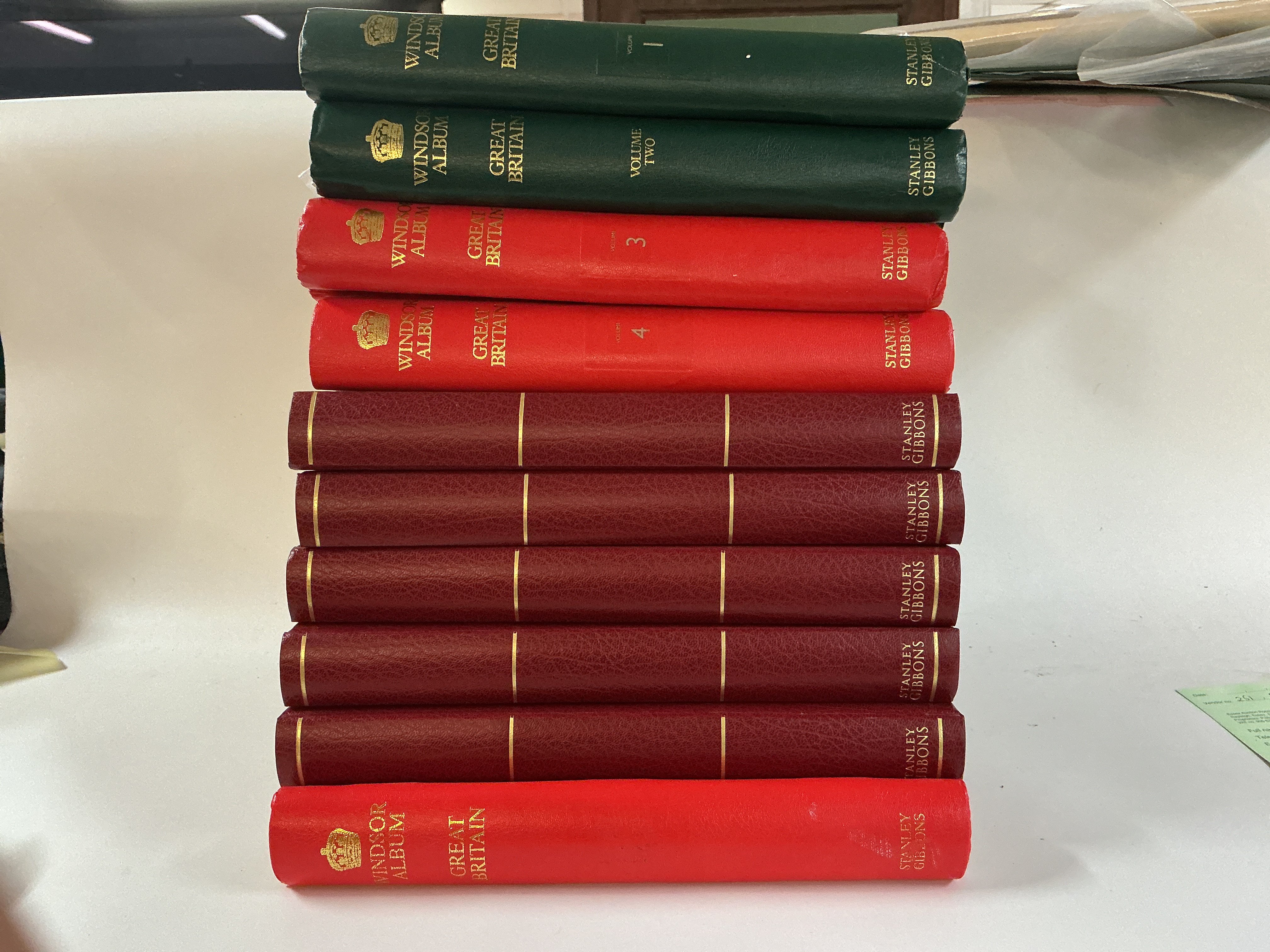 10 albums of Great Britain postage stamps from QUeen Victoria onwards, mainly mint but with some used examples.