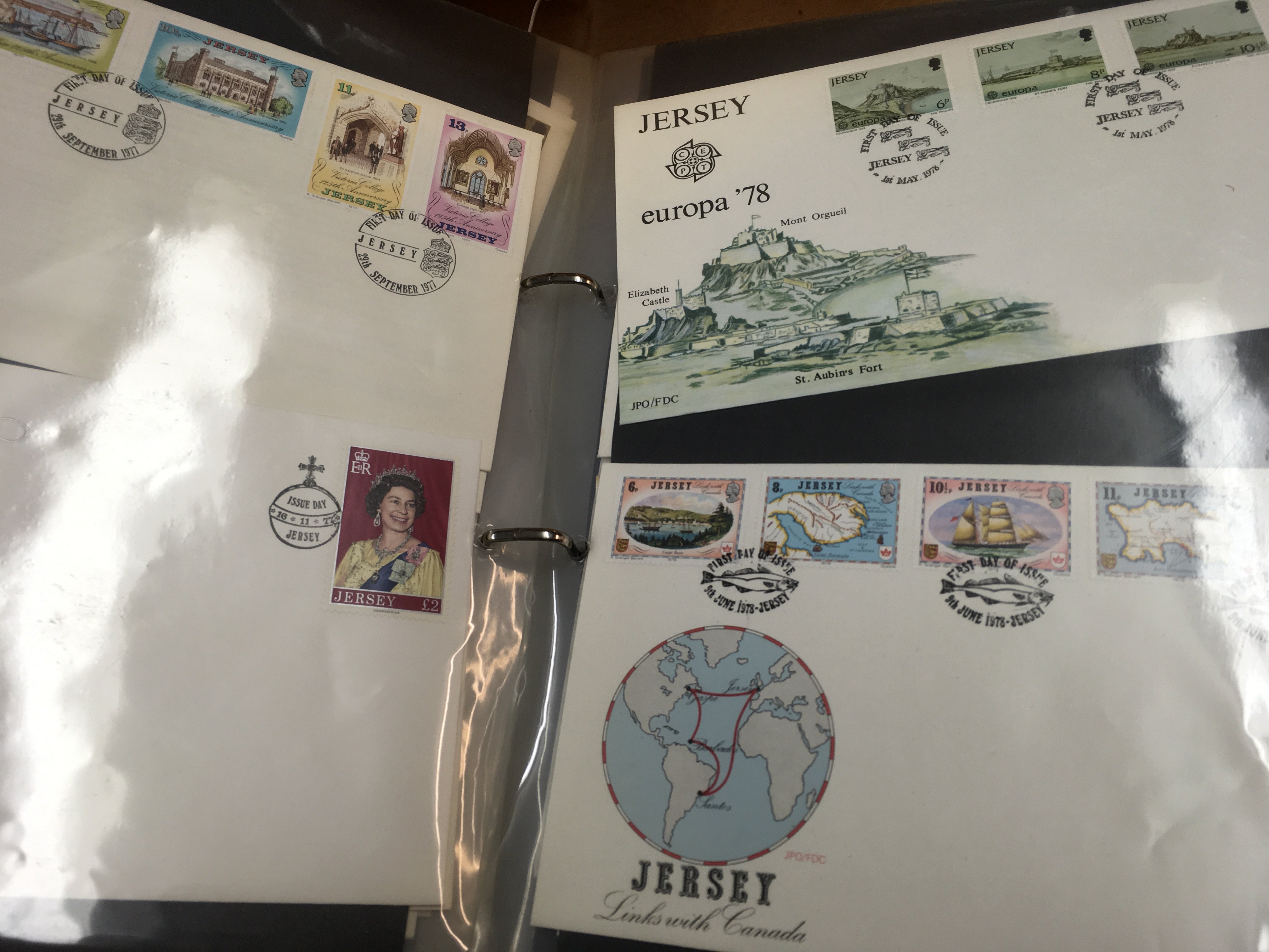 A Collection of first day Covers and two stock books .