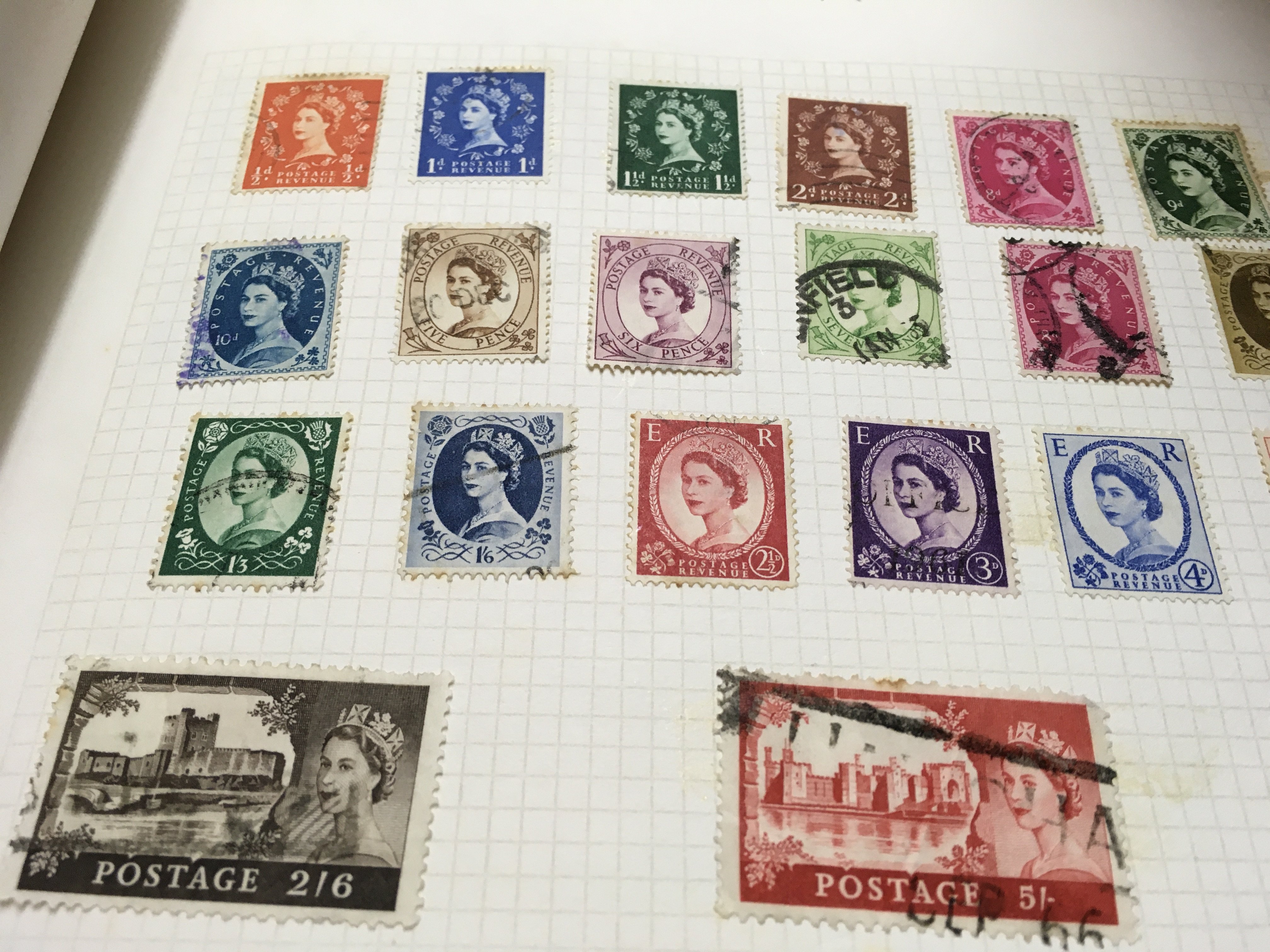 A Collection of six Albums of GB and world stamps .