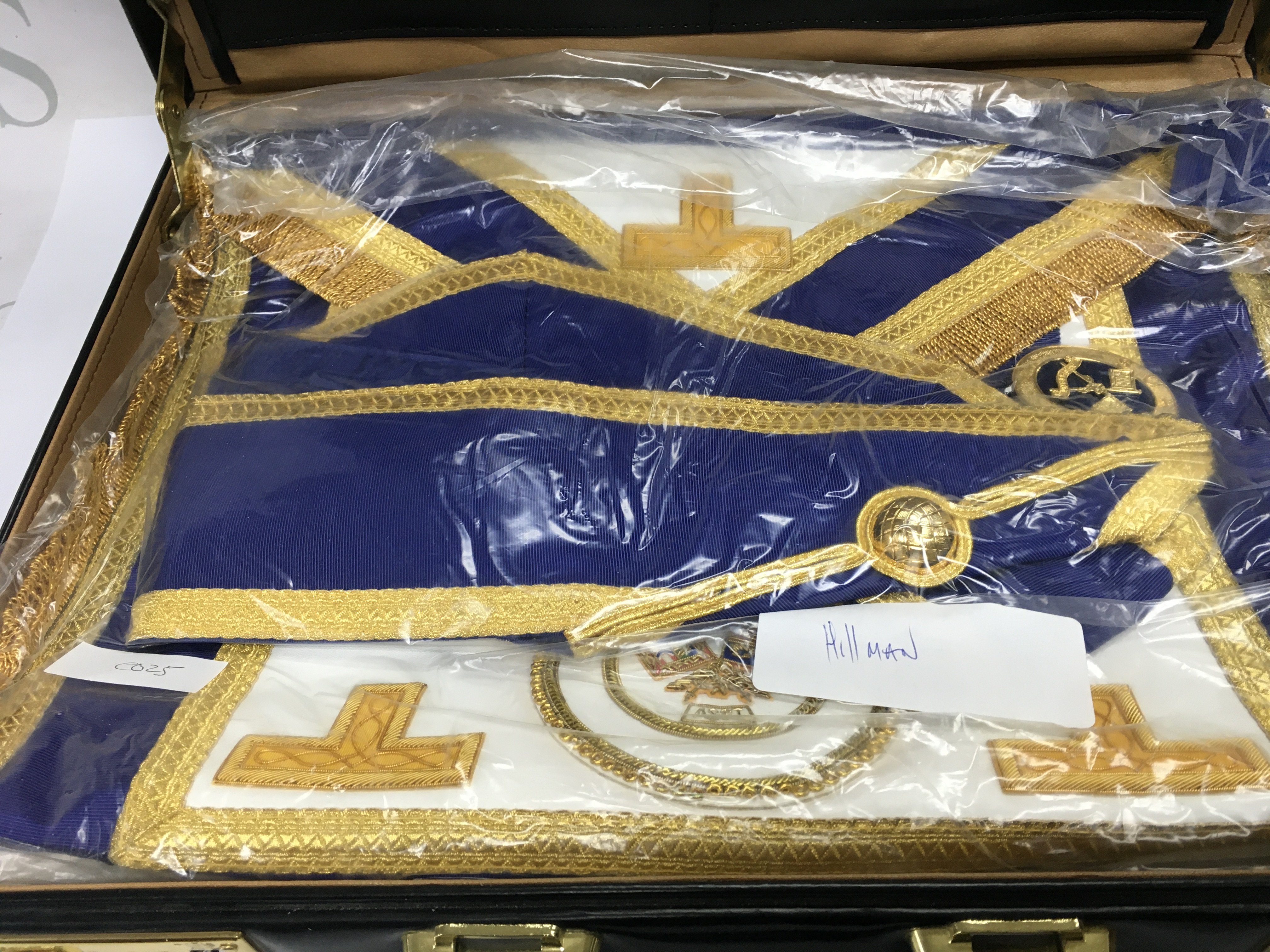 A collection of assorted Masonic regalia