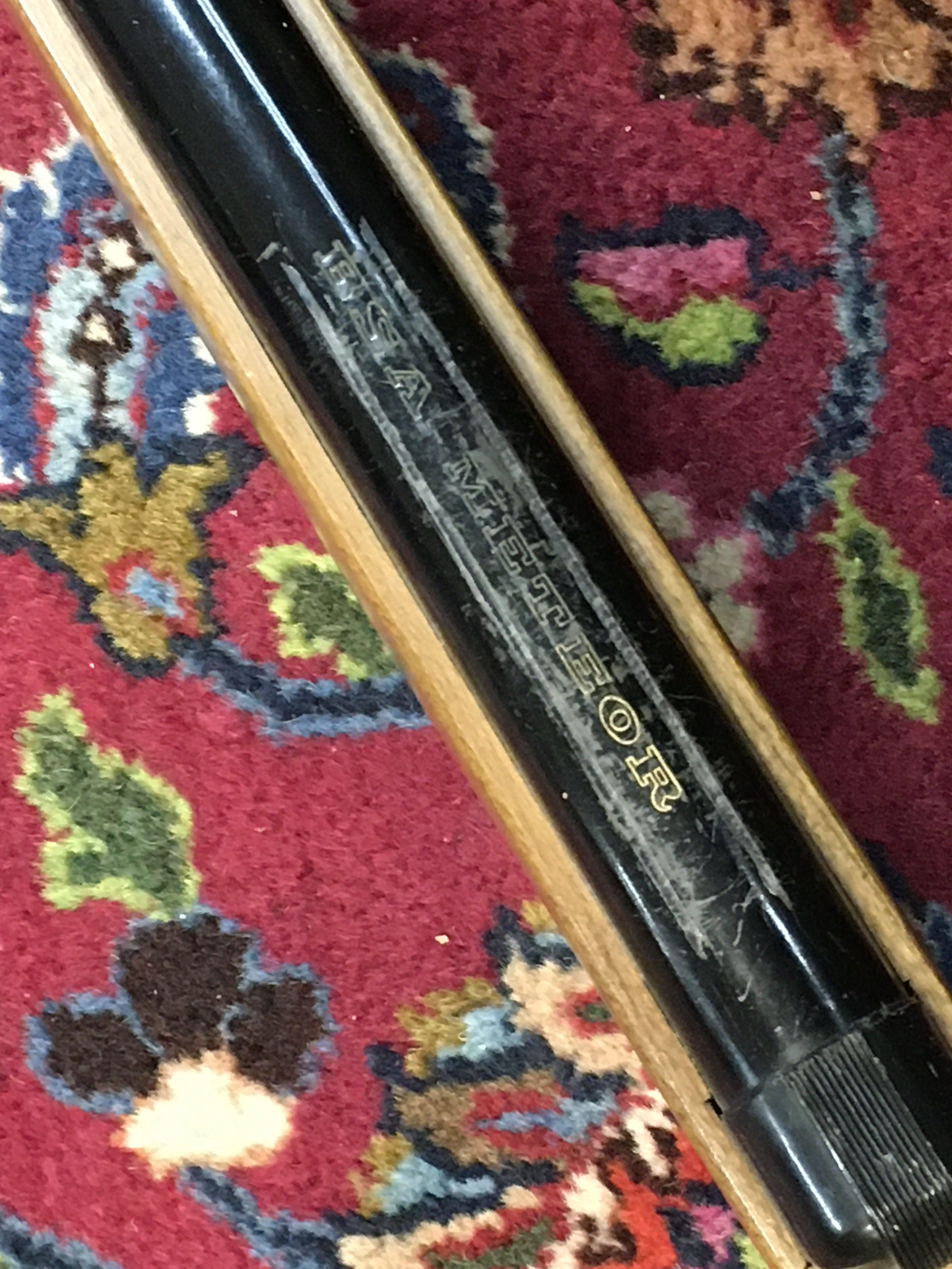 A vintage BSA meteor air gun, 22 cal. Mechanism appears to be functional . With carry case. This lot cannot be posted- NO RESERVE