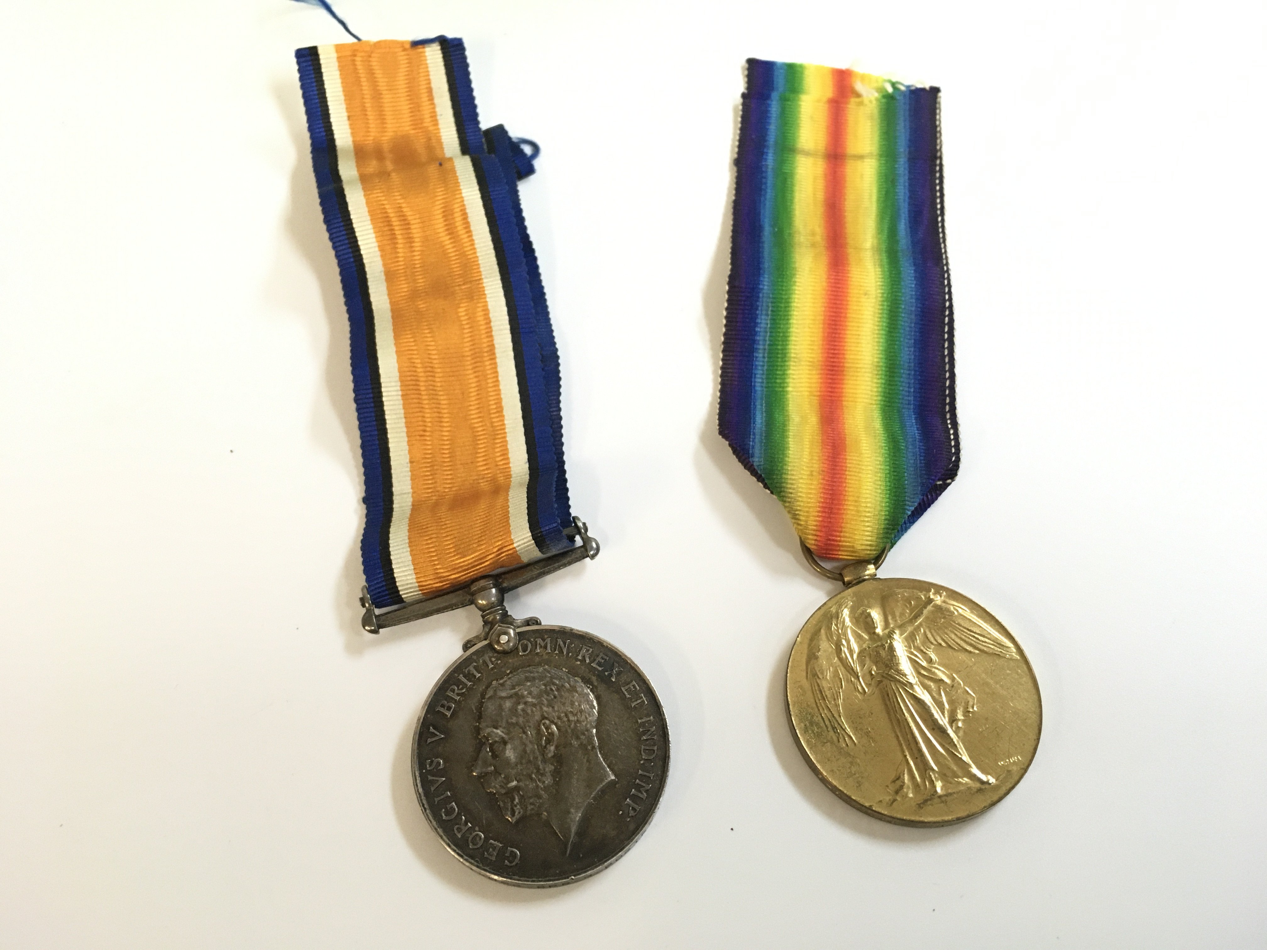 WW1 medal group presented to WR-314068 SPR.G.PORTER.R.E victory and war medal . No reserve Postage category A