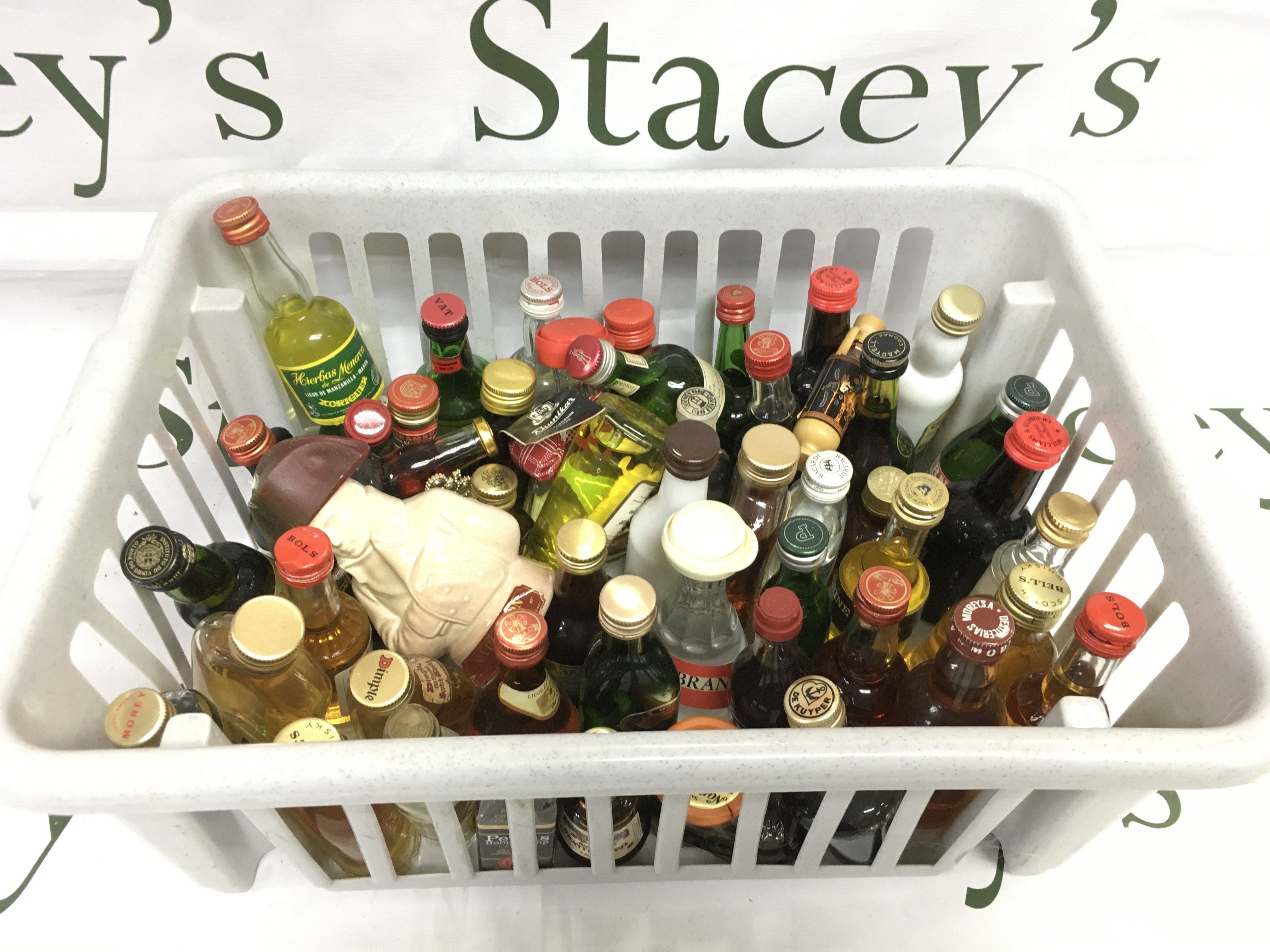 A collection of drinks miniatures, approx 50 plus. Shipping category D.