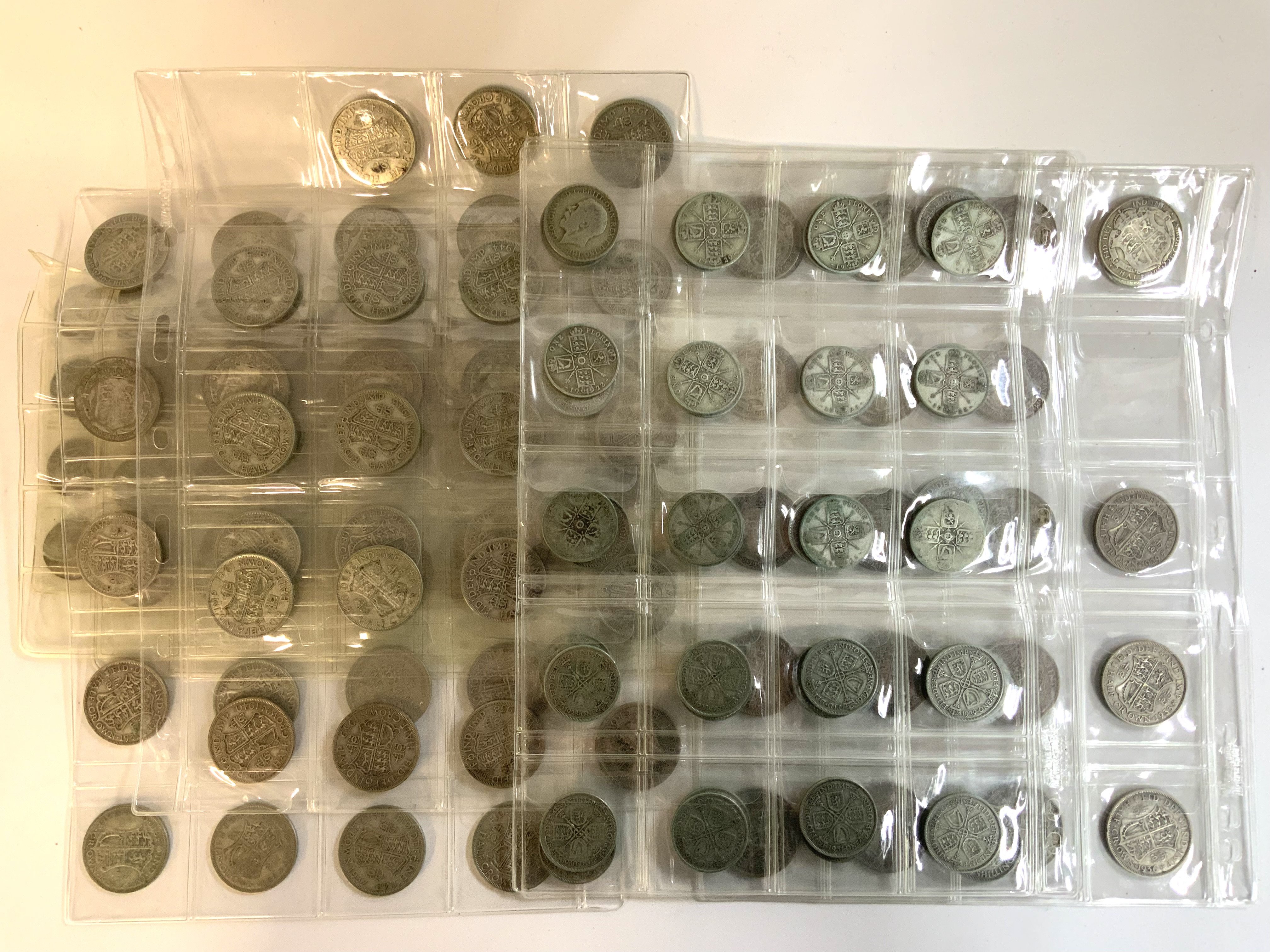 A large collection of pre 1947 British coinage, approx 1940g, together with some post 1947 coinage.