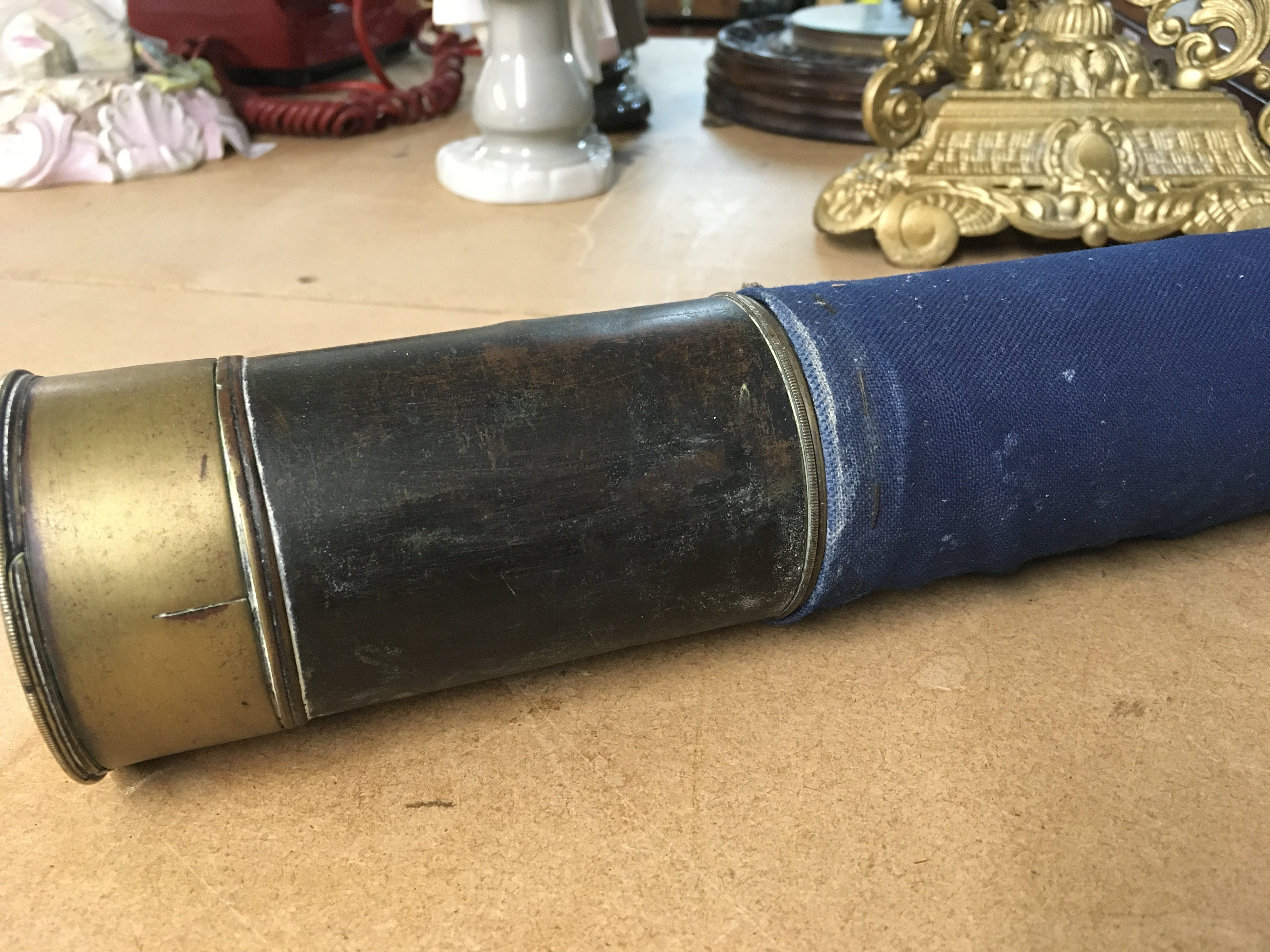 A keen Victorian day night telescope salt house dock Liverpool.