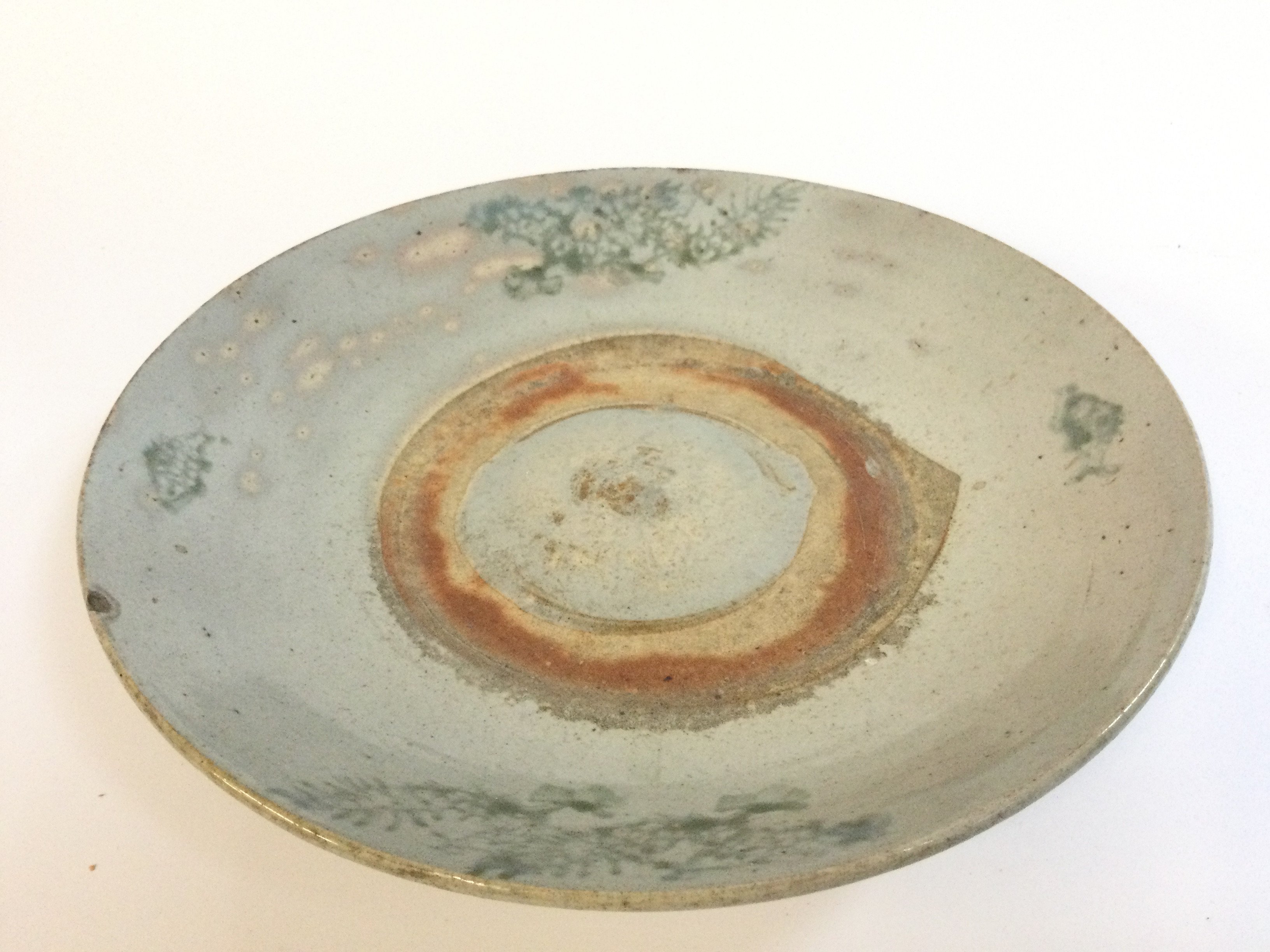 A Chinese Ming style charger , 25cm wide.