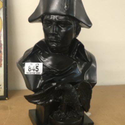 A bronzed figure of Napoleon 32 cm .- NO RESERVE