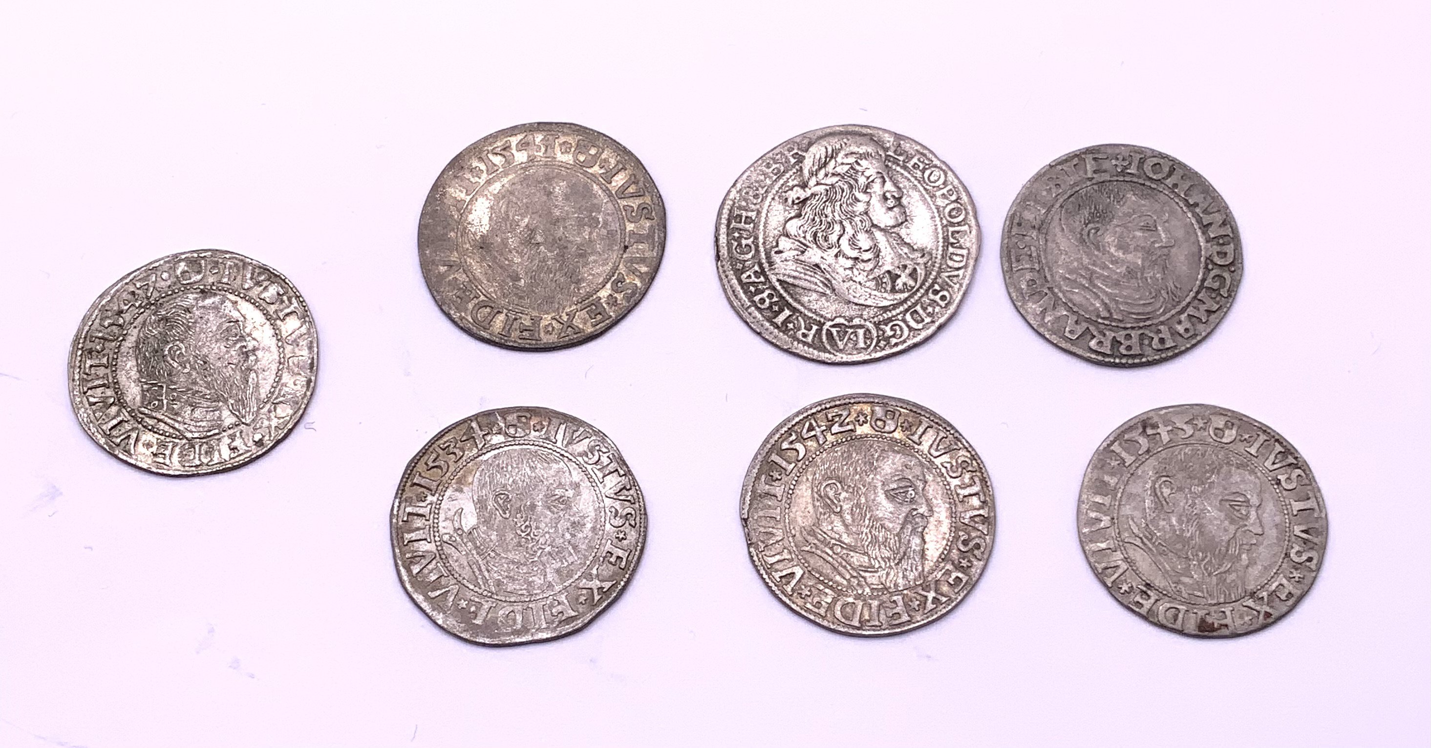 German States various, Coins 1534-47 . Silver (7)