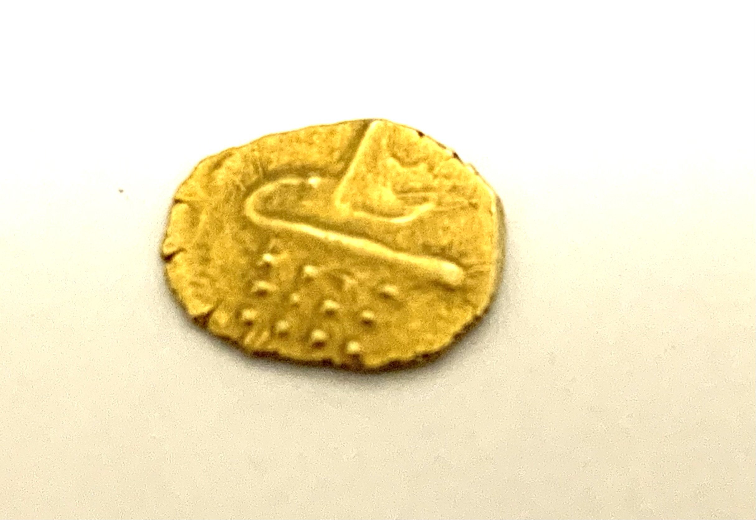 18th / 19th Century Indian Fanam Gold Coin. (Fractional coins)