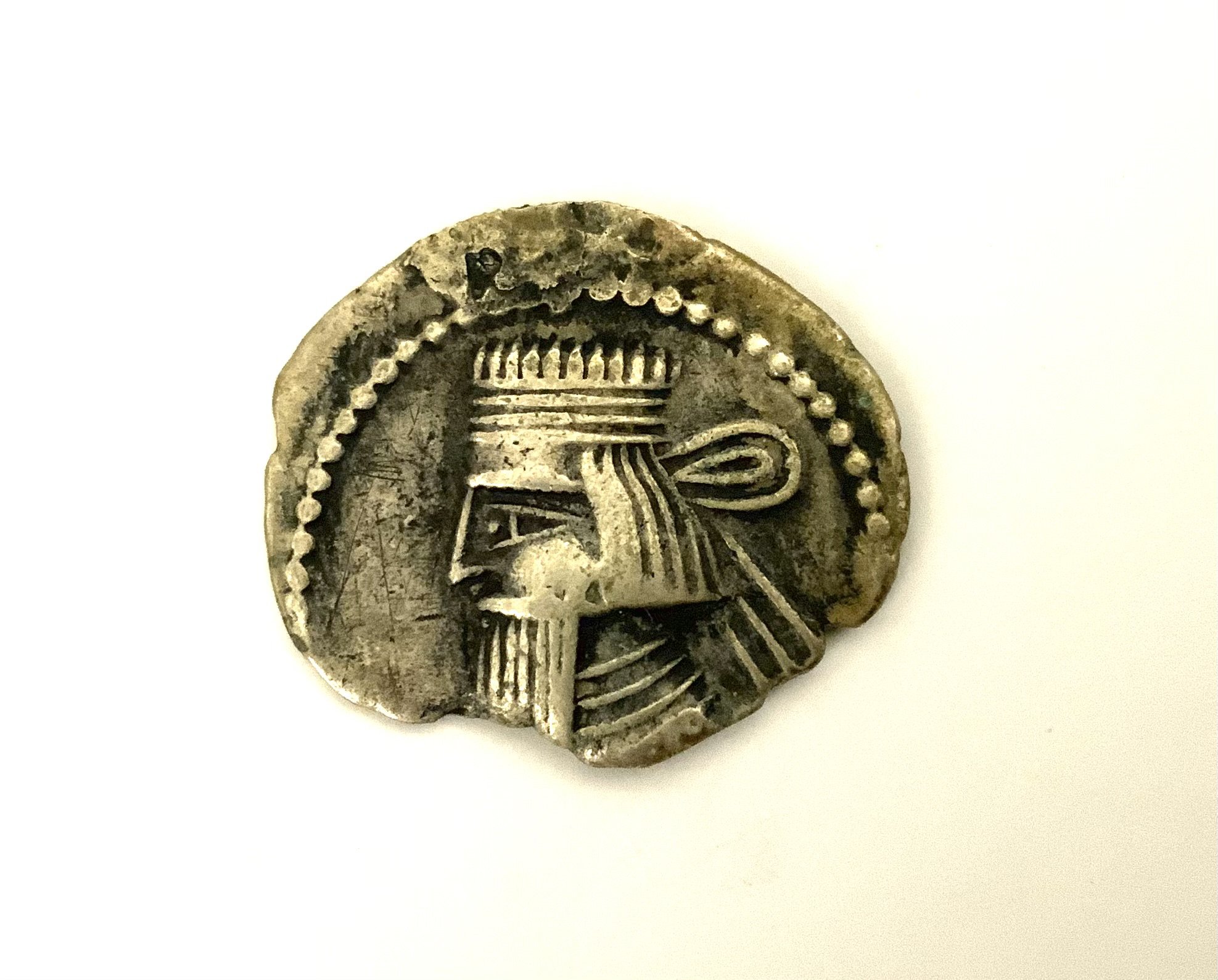 Parthian Empire, (247BC-224AD) Artabanus II, 1 Drachm hammered silver coin. 3.37g. (A)