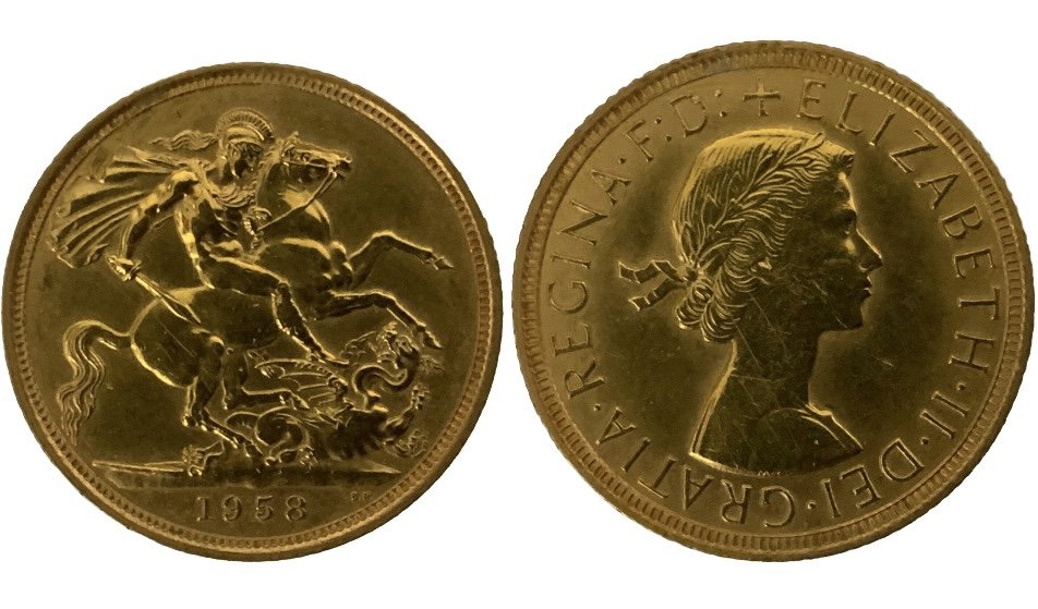 An Elizabeth II 1958 Full sovereign. (A)
