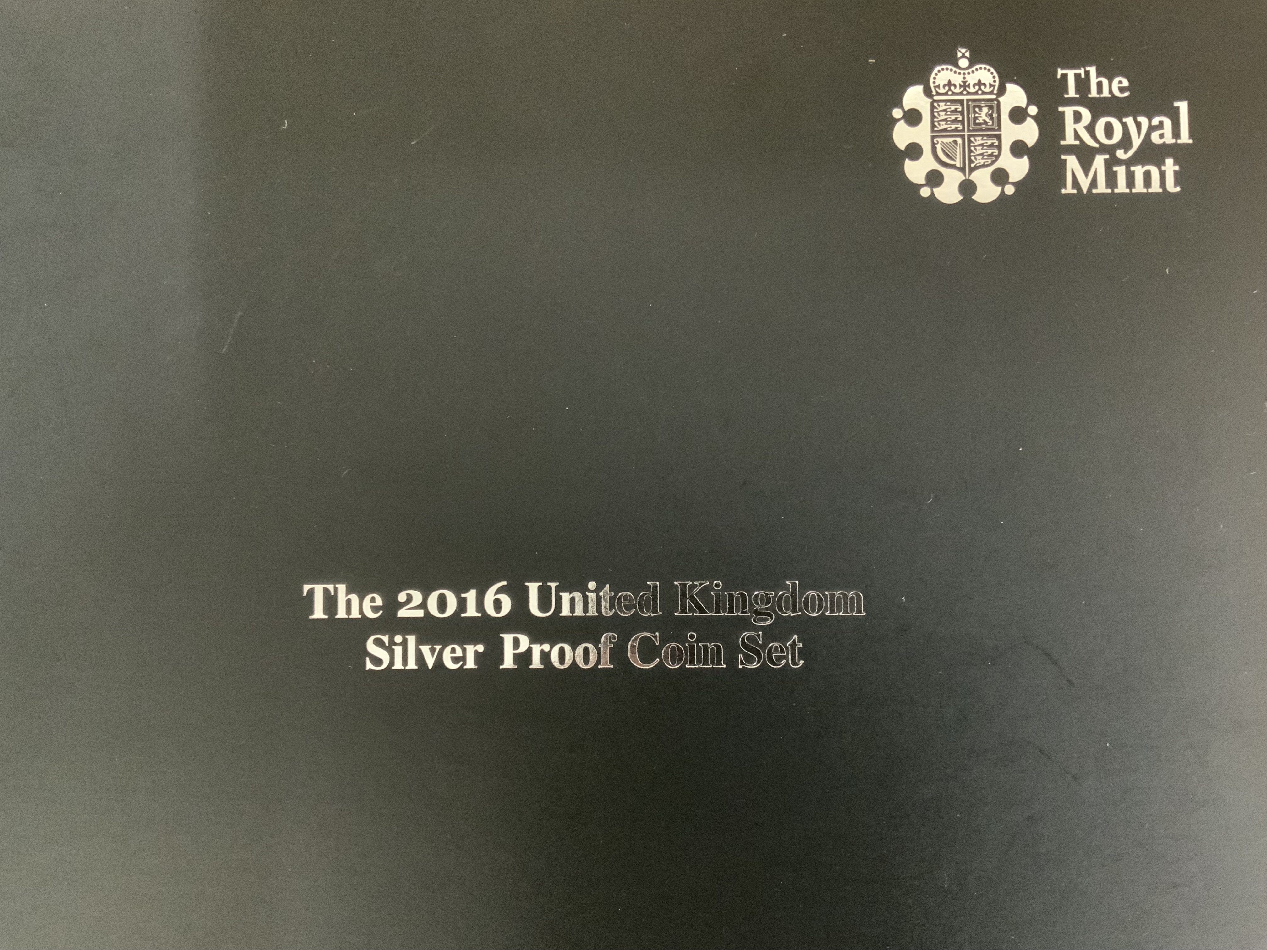 Royal Mint 2016 United Kingdom silver proof coin set. (D)