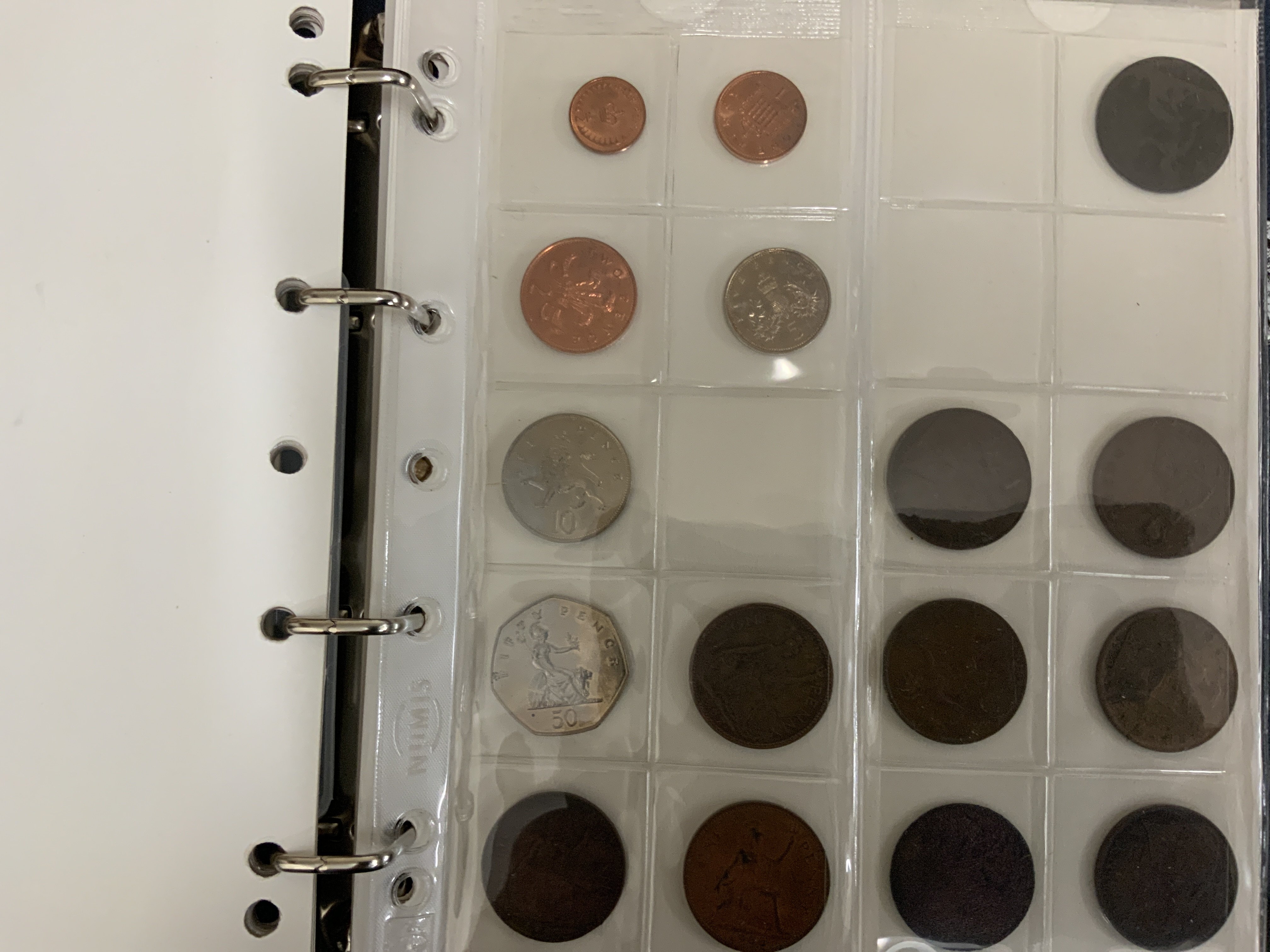 2 albums of British and world coinage together with some get her with a collection of encapsulated early British coinage.