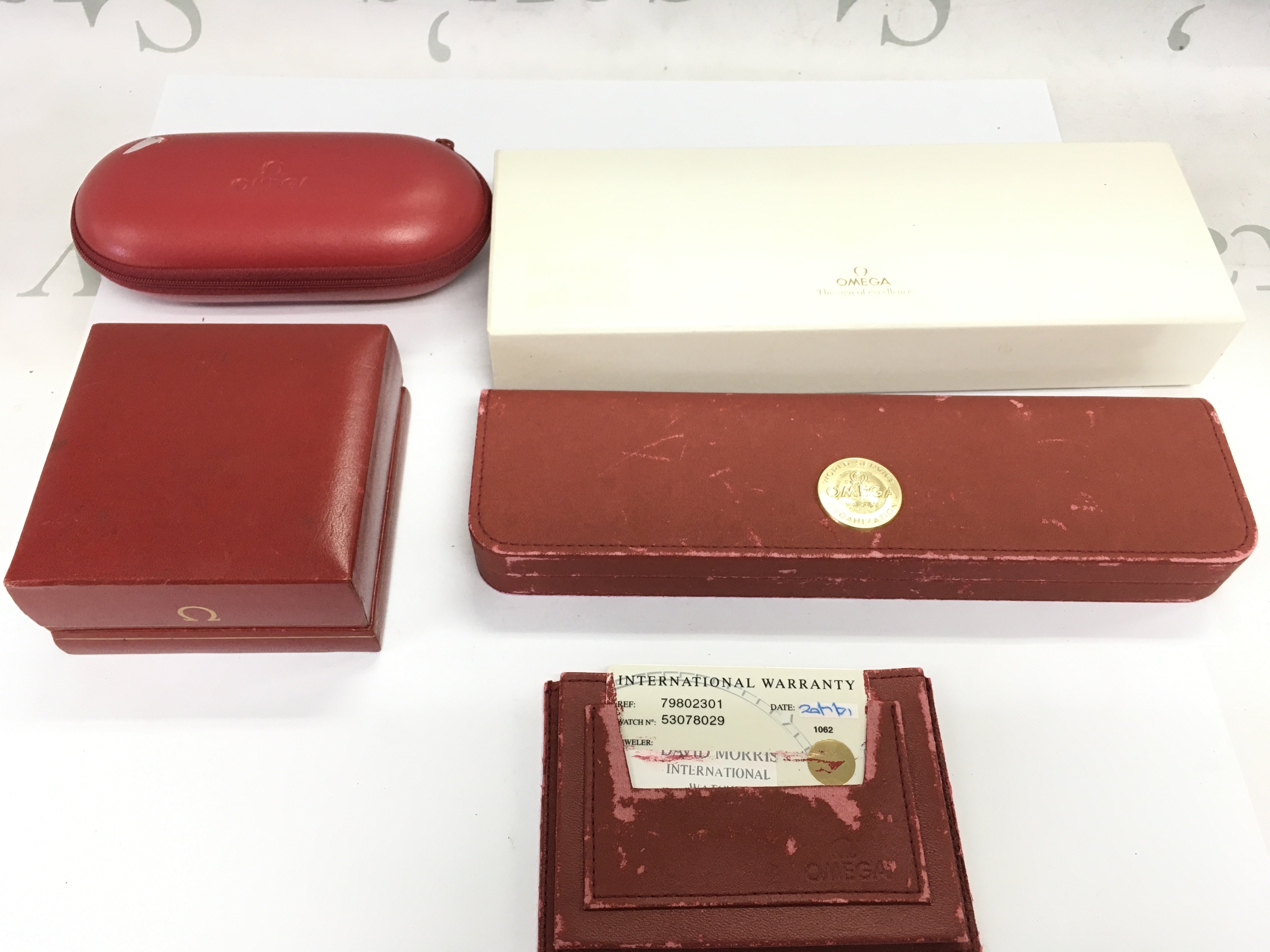 A collection of omega boxes. Postage B