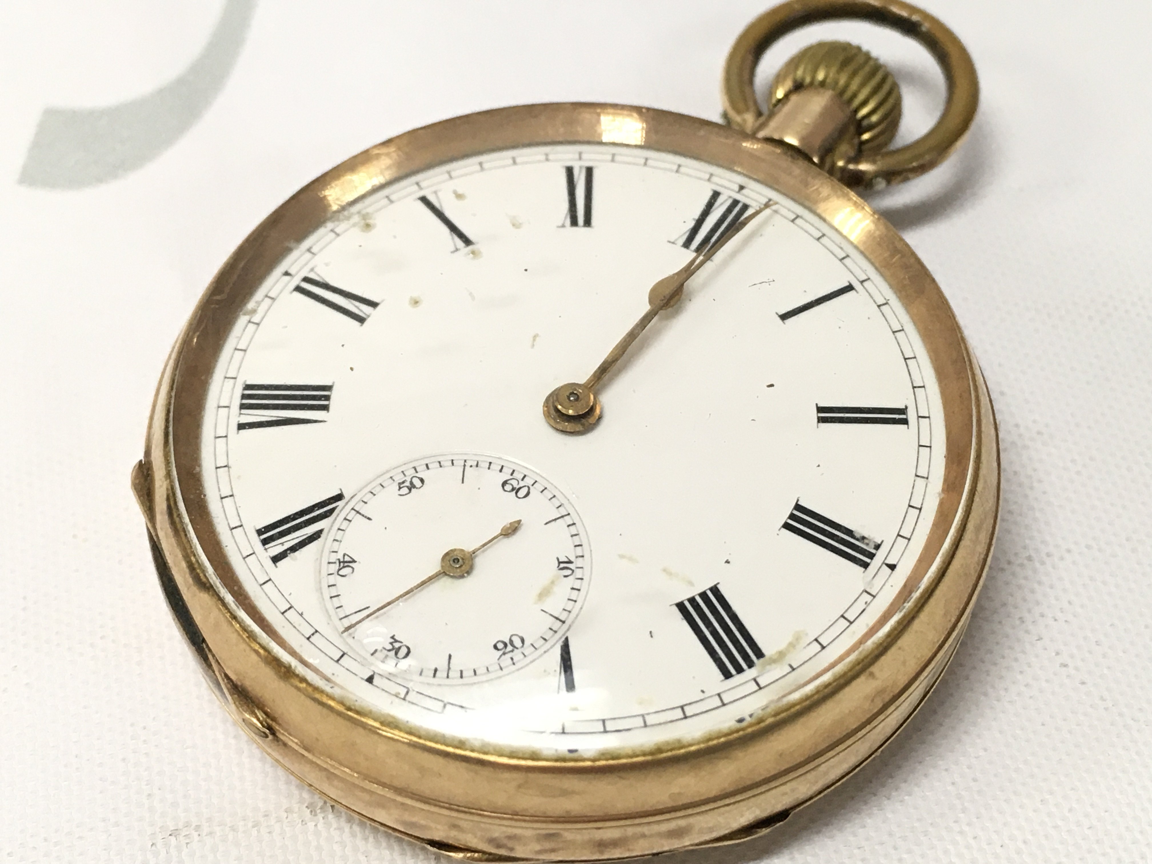 A 9ct gold outer cased pocket watch.