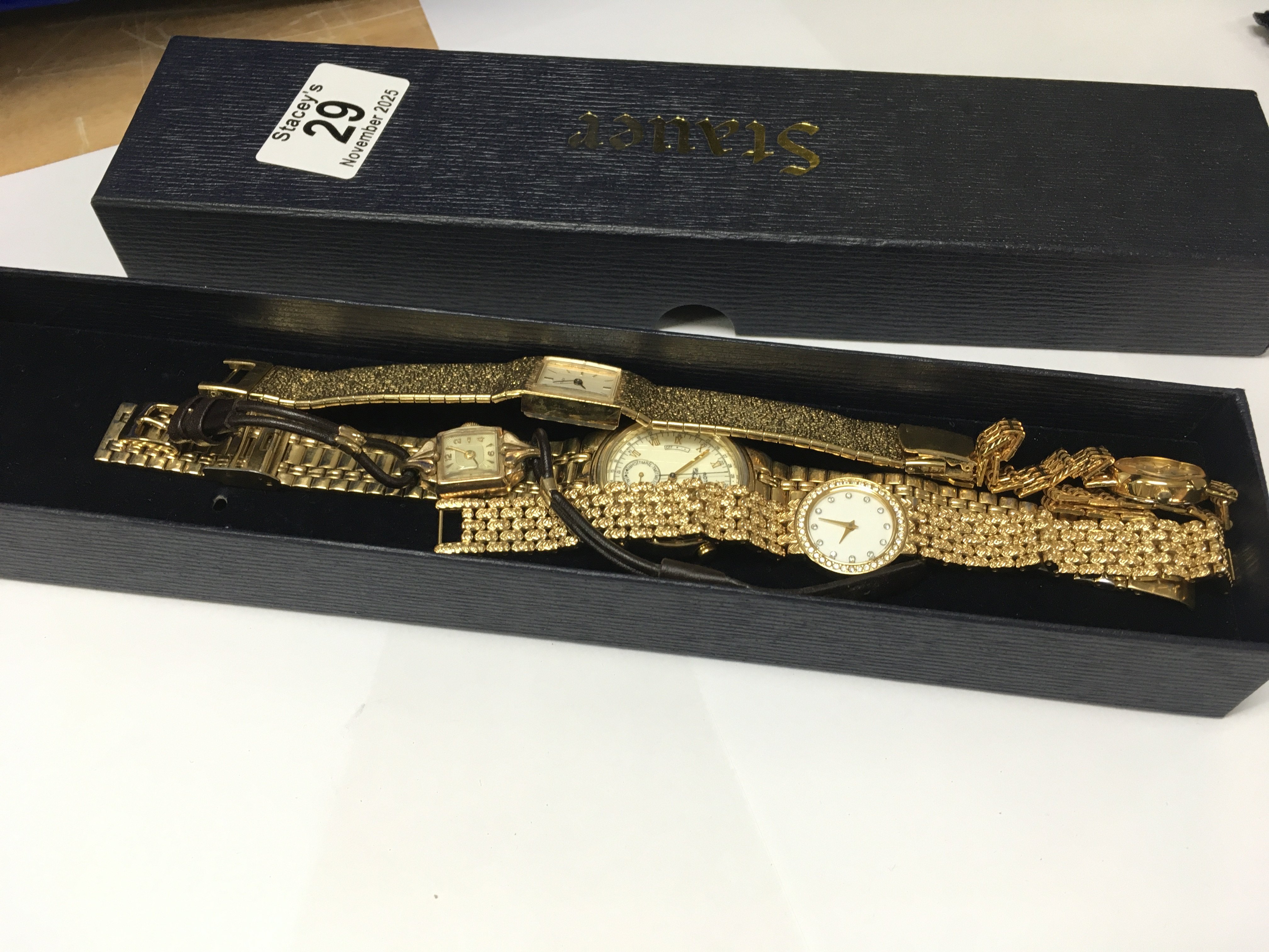 Five ladies dress watches.