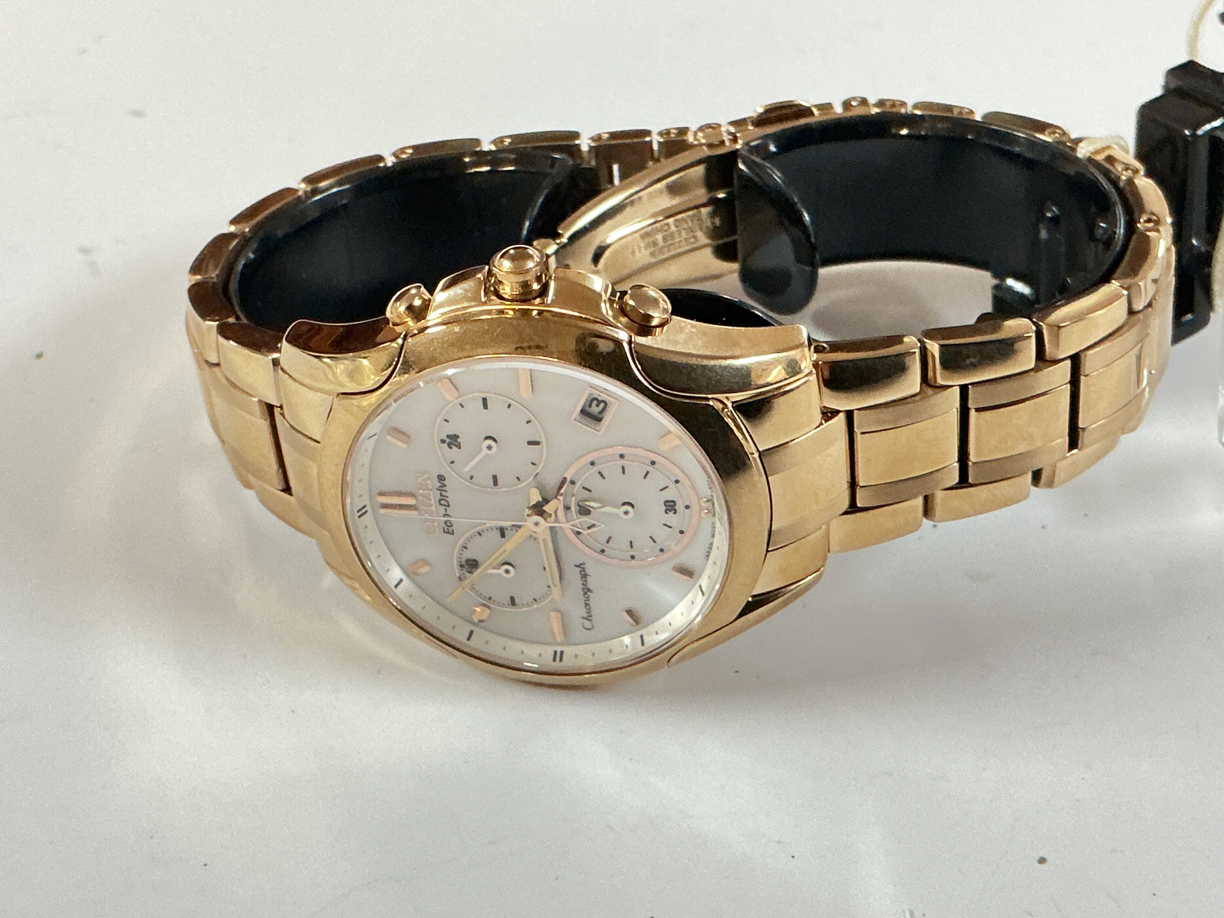 a citizens chronograph eco drive watch.