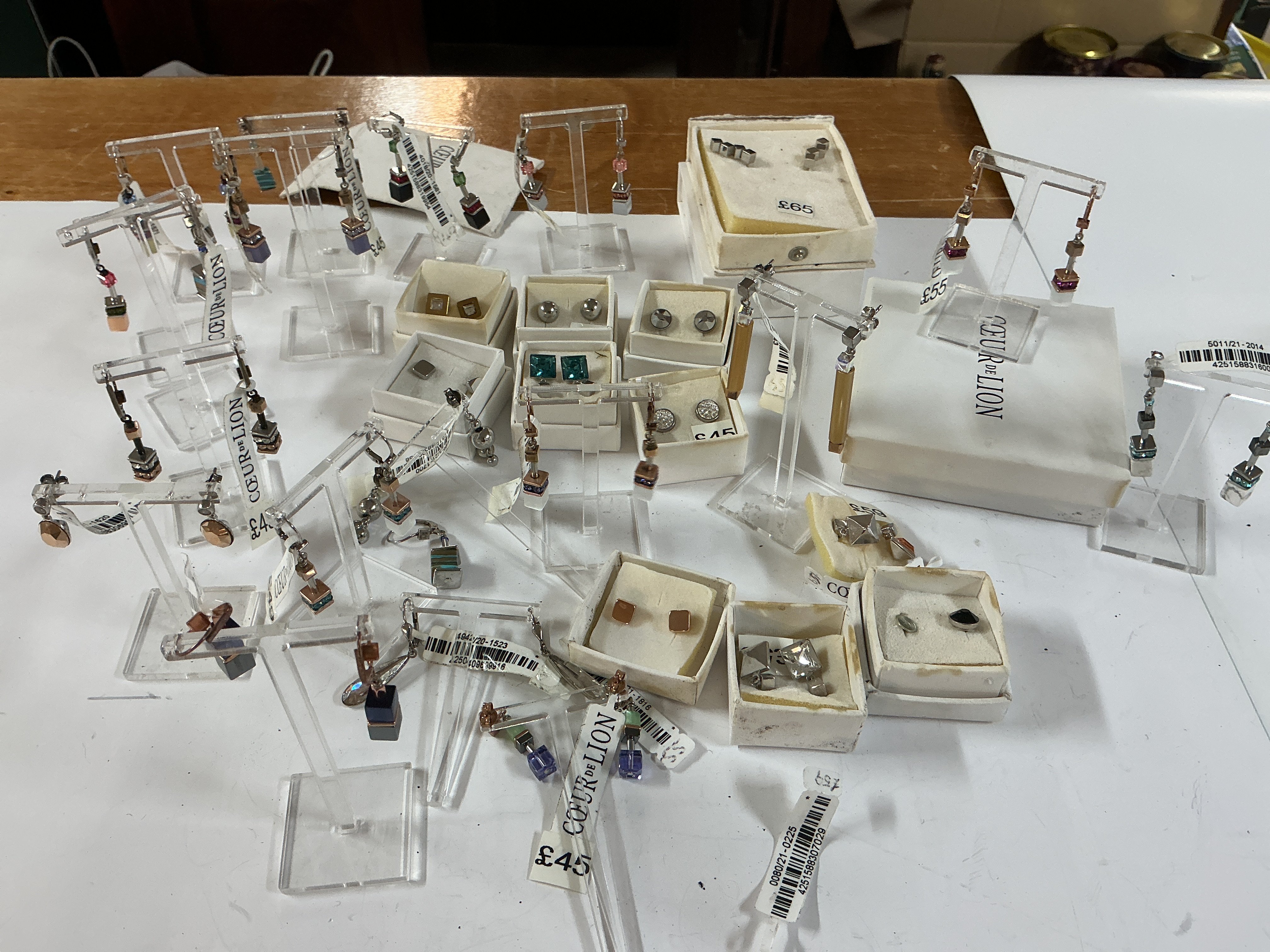 a large collection of coeur de Lion jewellery, including earrings, pendants, chains and other jewellery.