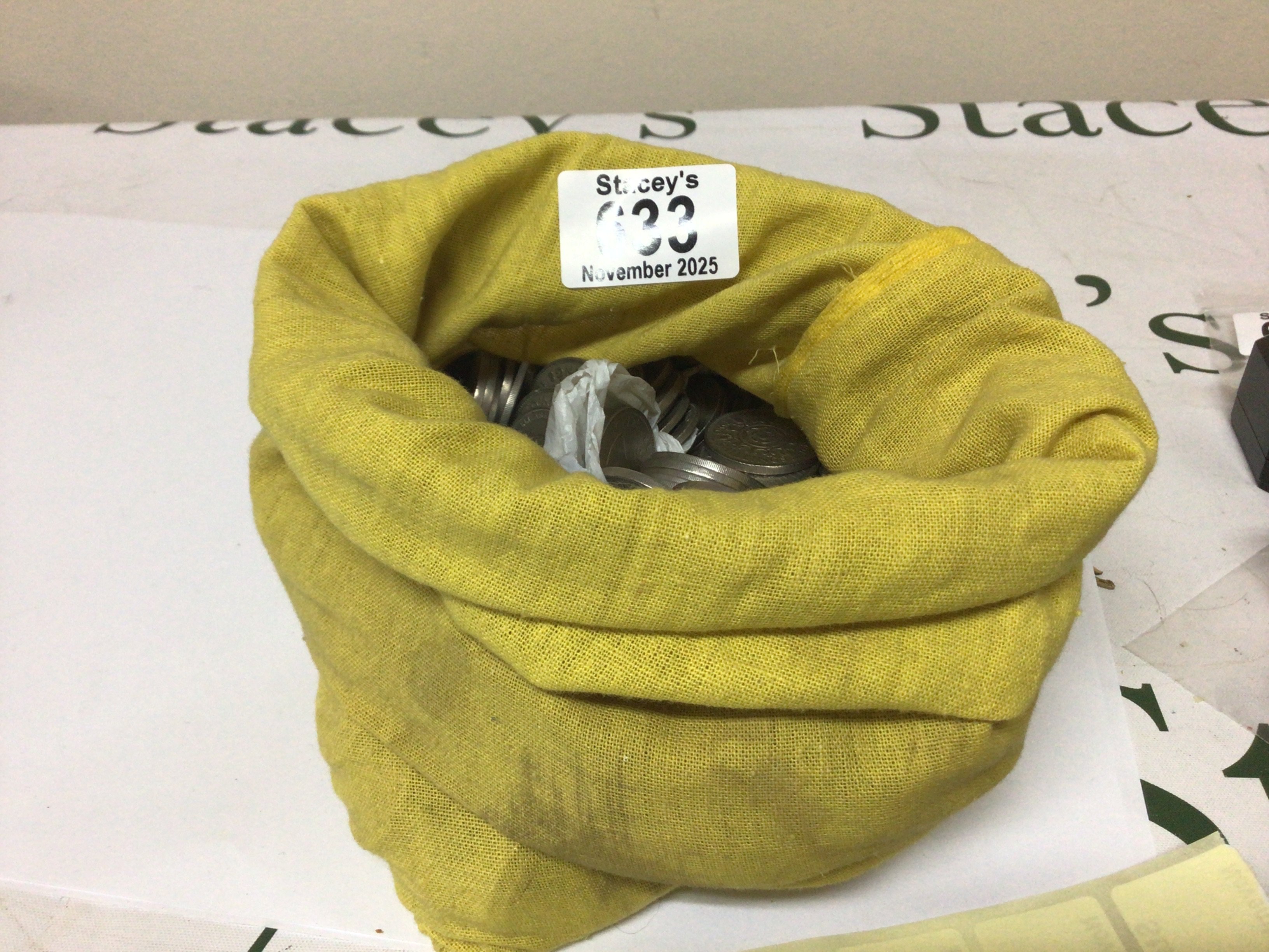 A bag containing a large quantity of used circulated British Coinage George VI and Elizabeth II mainly post 1947.