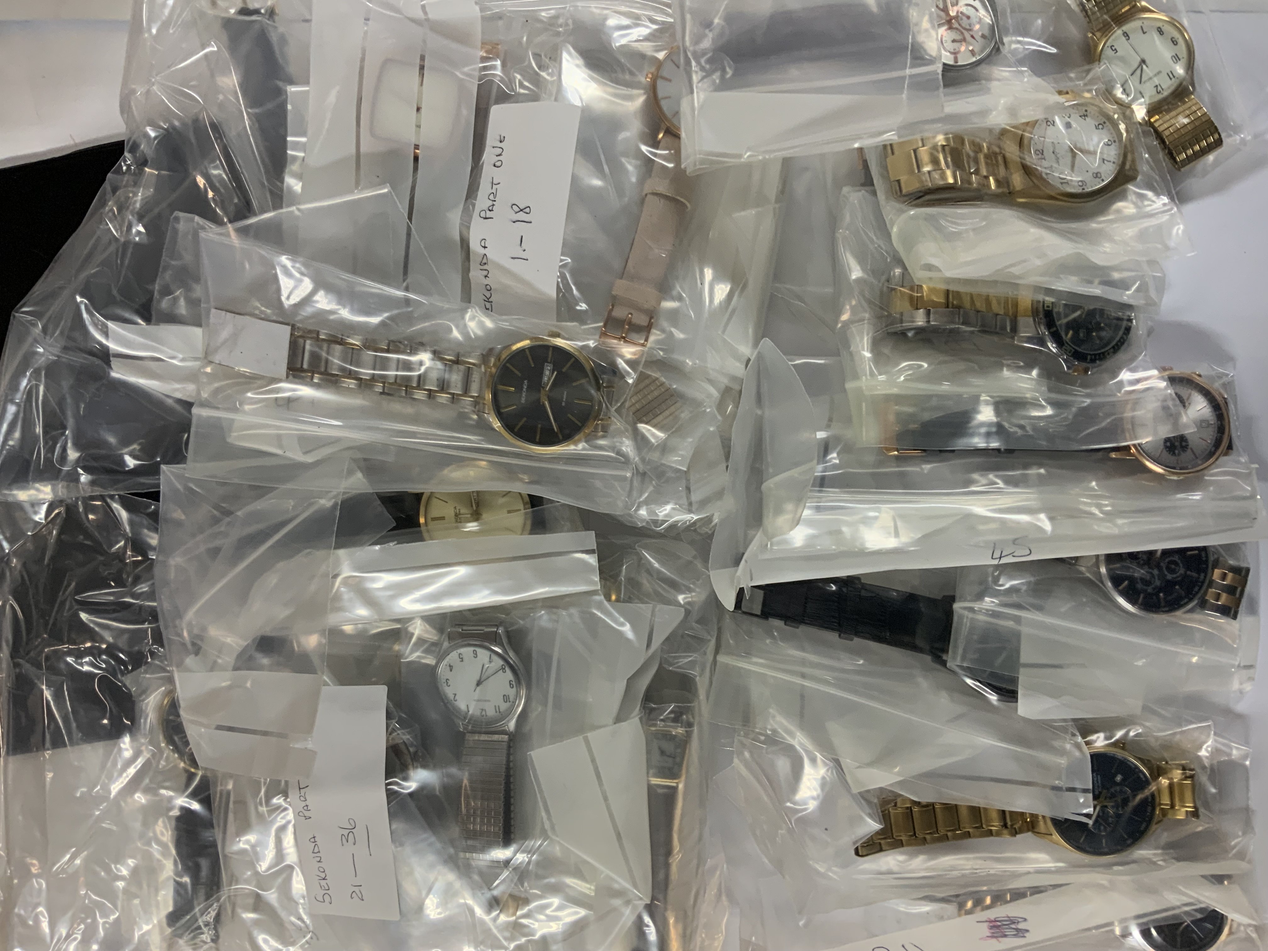 A large collection of Modern New Sekonda and other fashion wristwatches.