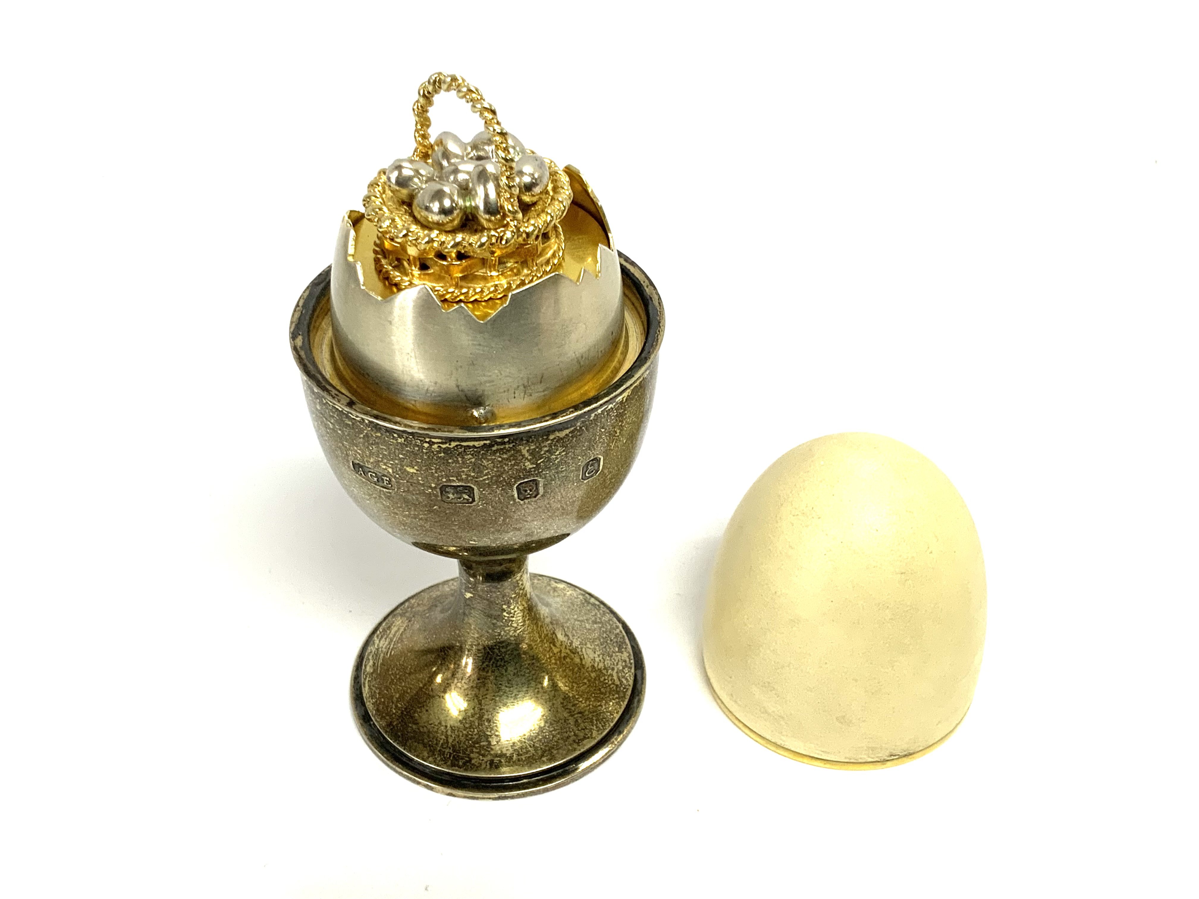 Anthony Gordon Elson, silver-gilt surprise egg. Ltd Edition 39/200