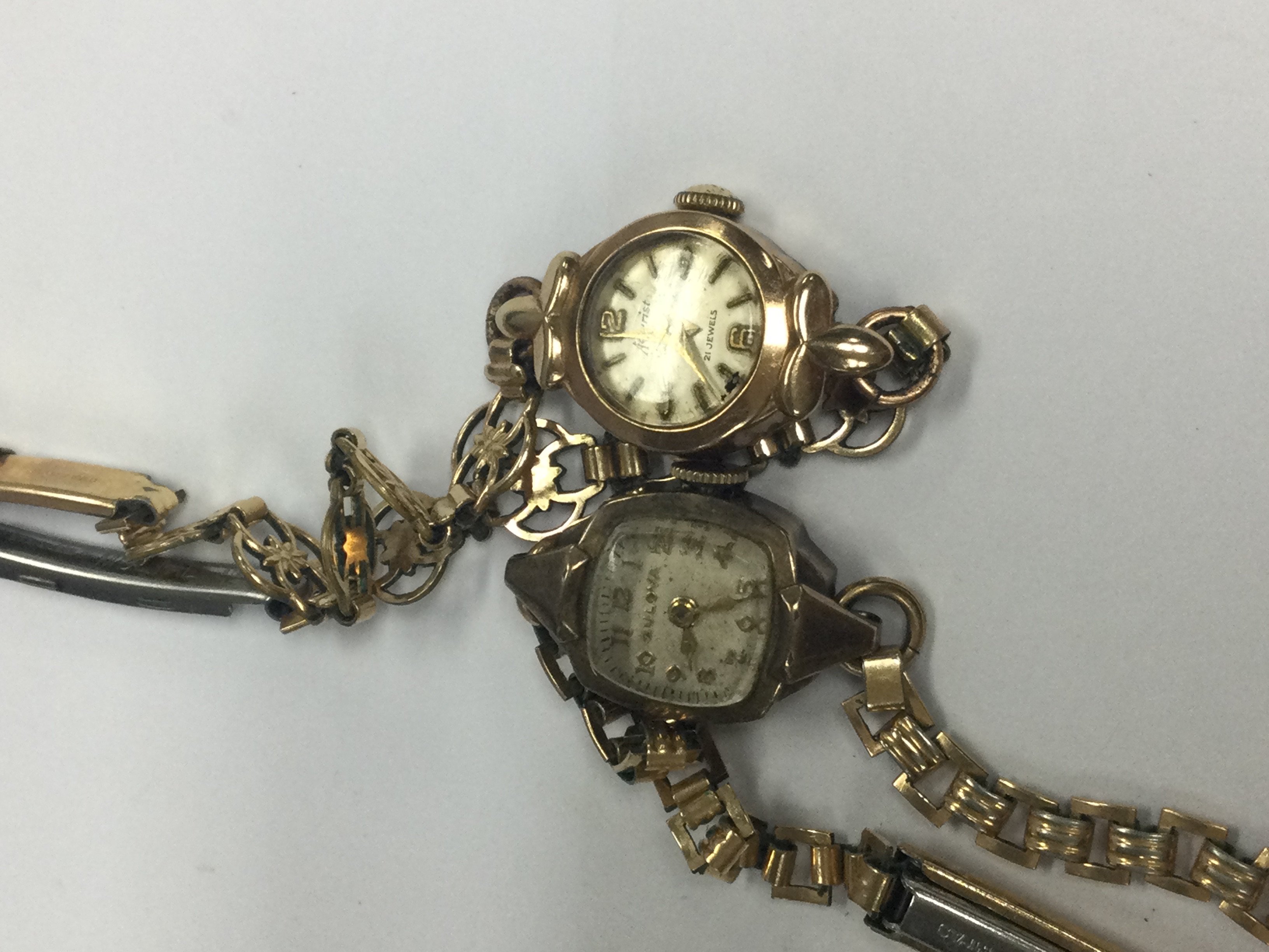 Two rolled gold wrist watches.