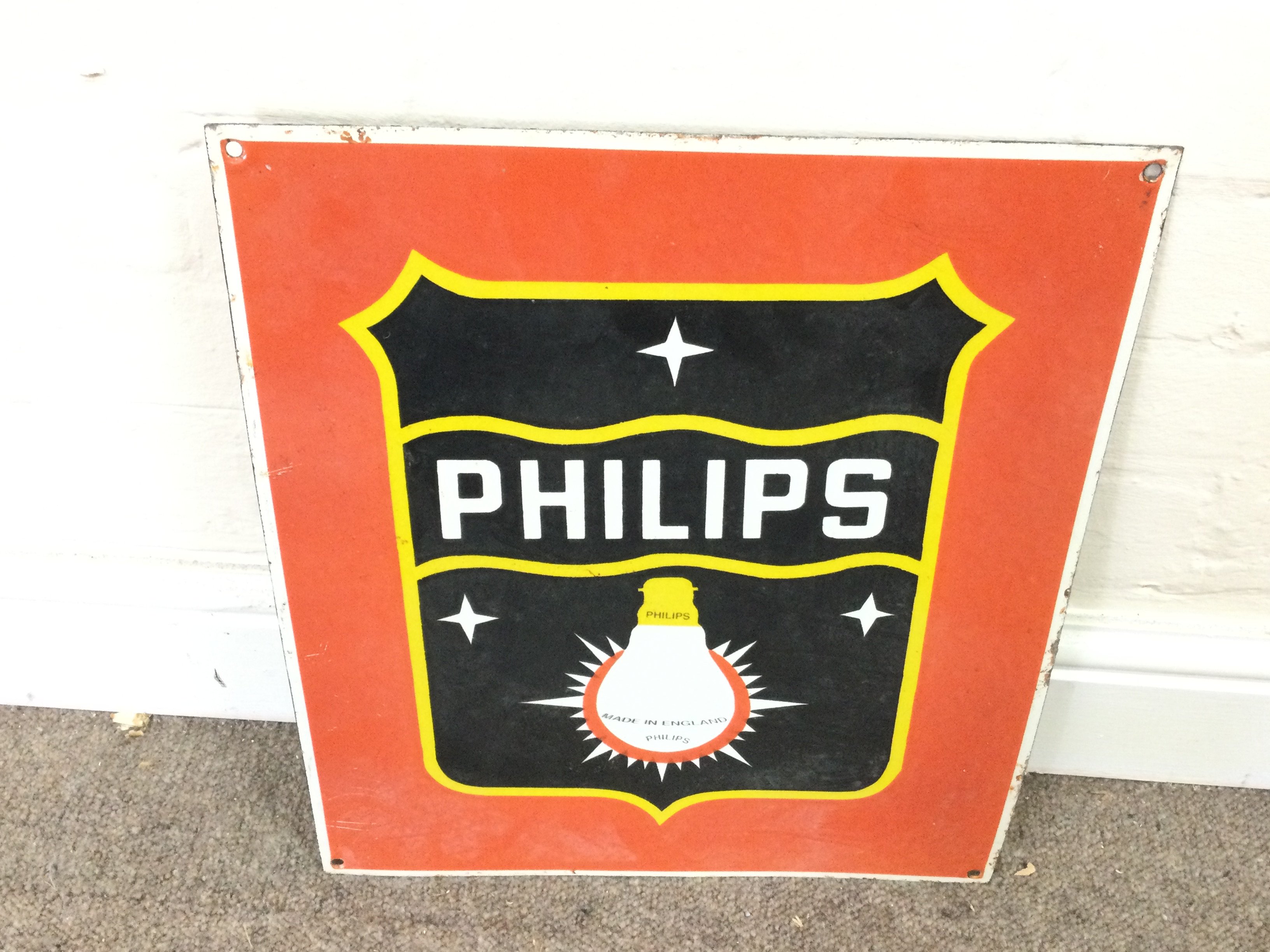 Philips Bulb Sign Board Enamel 14 x 16 inches