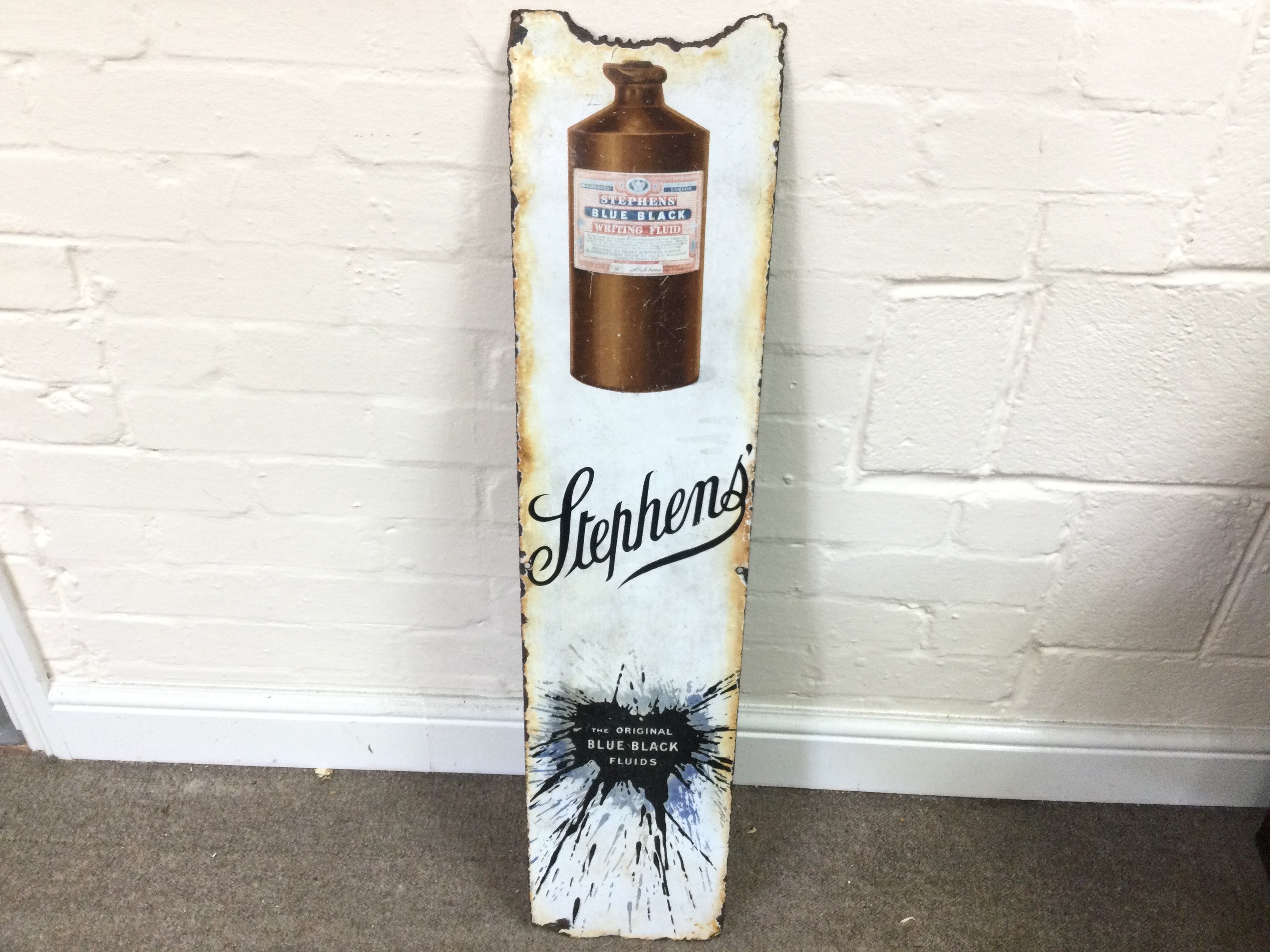 STEPHENS INK ENAMEL SIGN 8 x 36 inches approximately