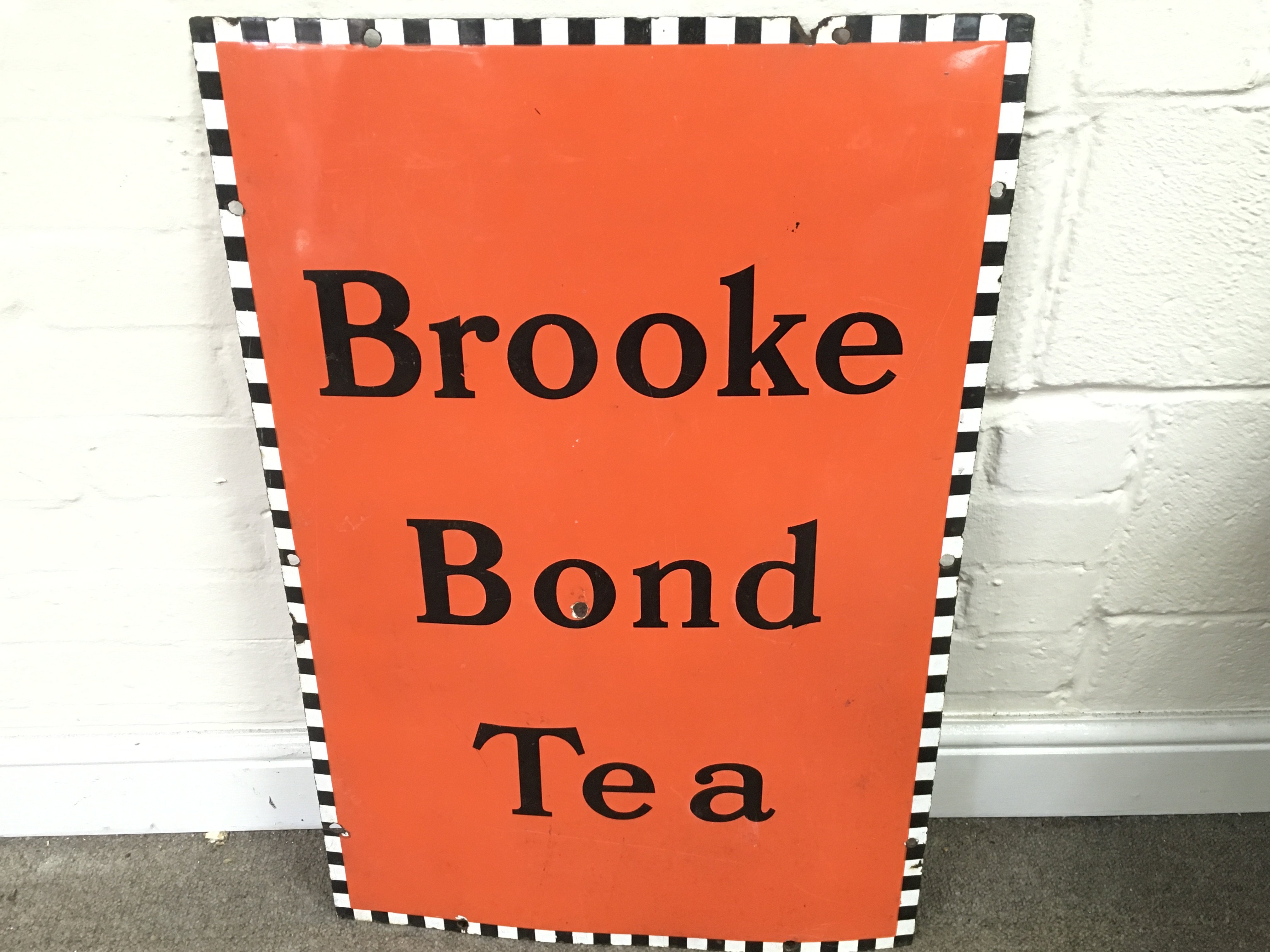 Brooke Bond Tea Enamel Advertising Sign 20 x 30 inches approximately