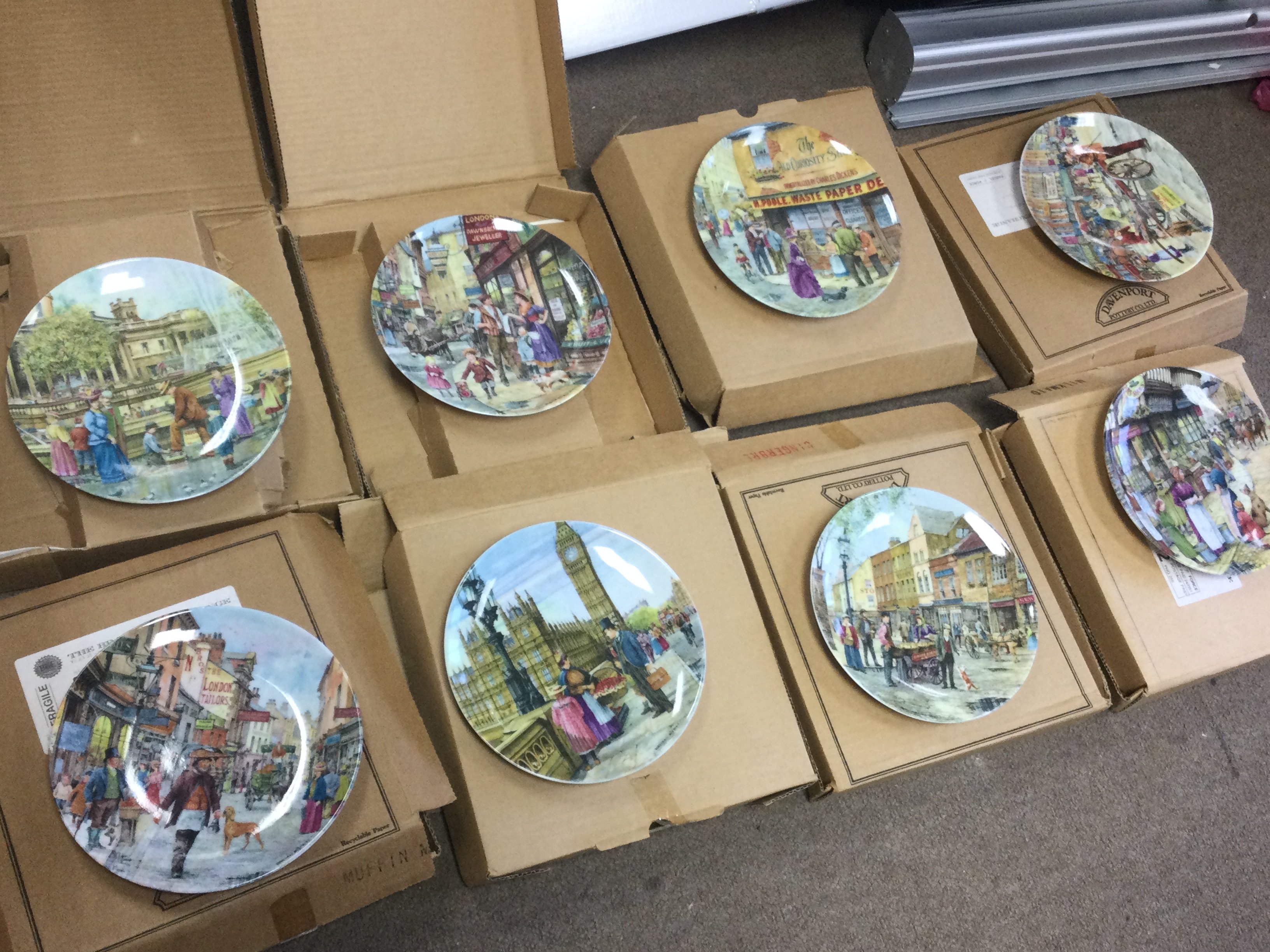 A box containing Davenport collectors plates as listed. This lot cannot be posted