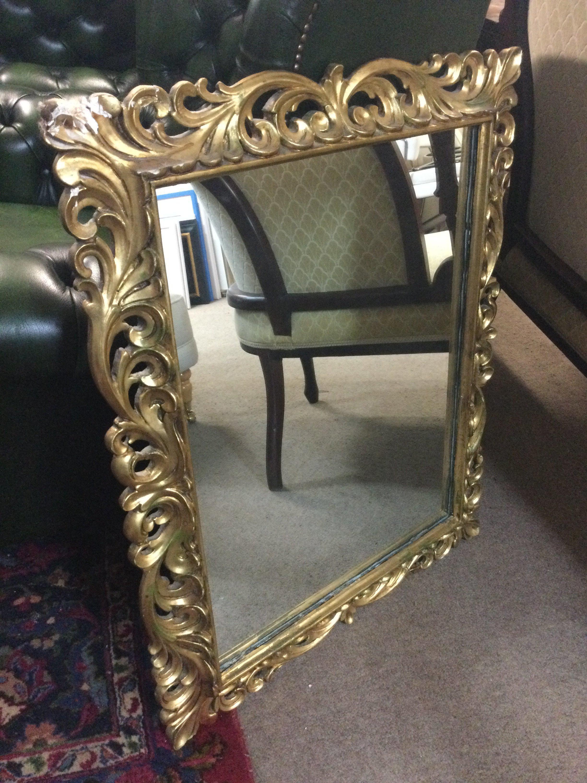 A gilt framed mirror 66cm wide 82cm tall approximately