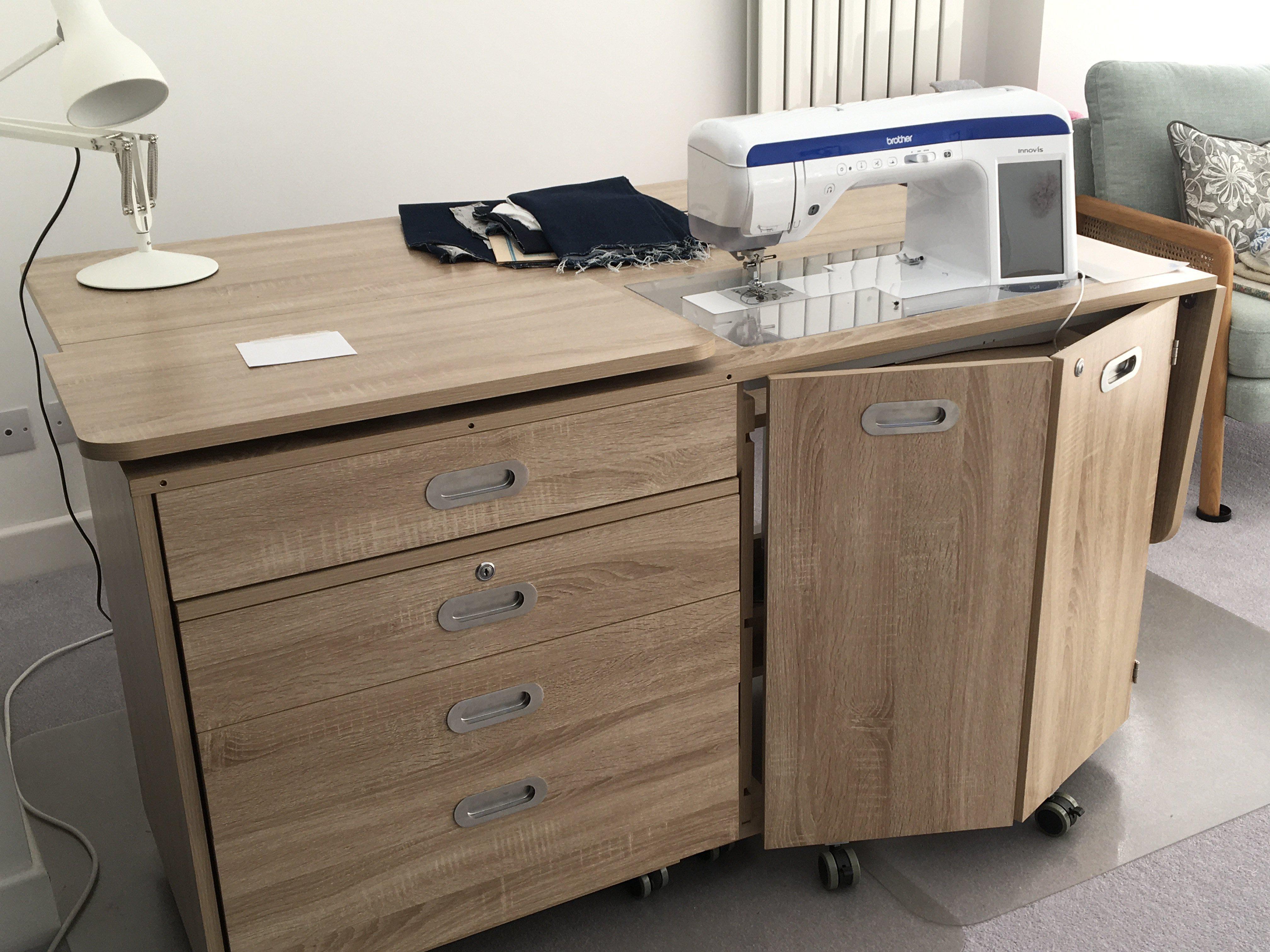 A Modern Brother VQ4 sewing machine Innov.is with work station only ever lightly used.