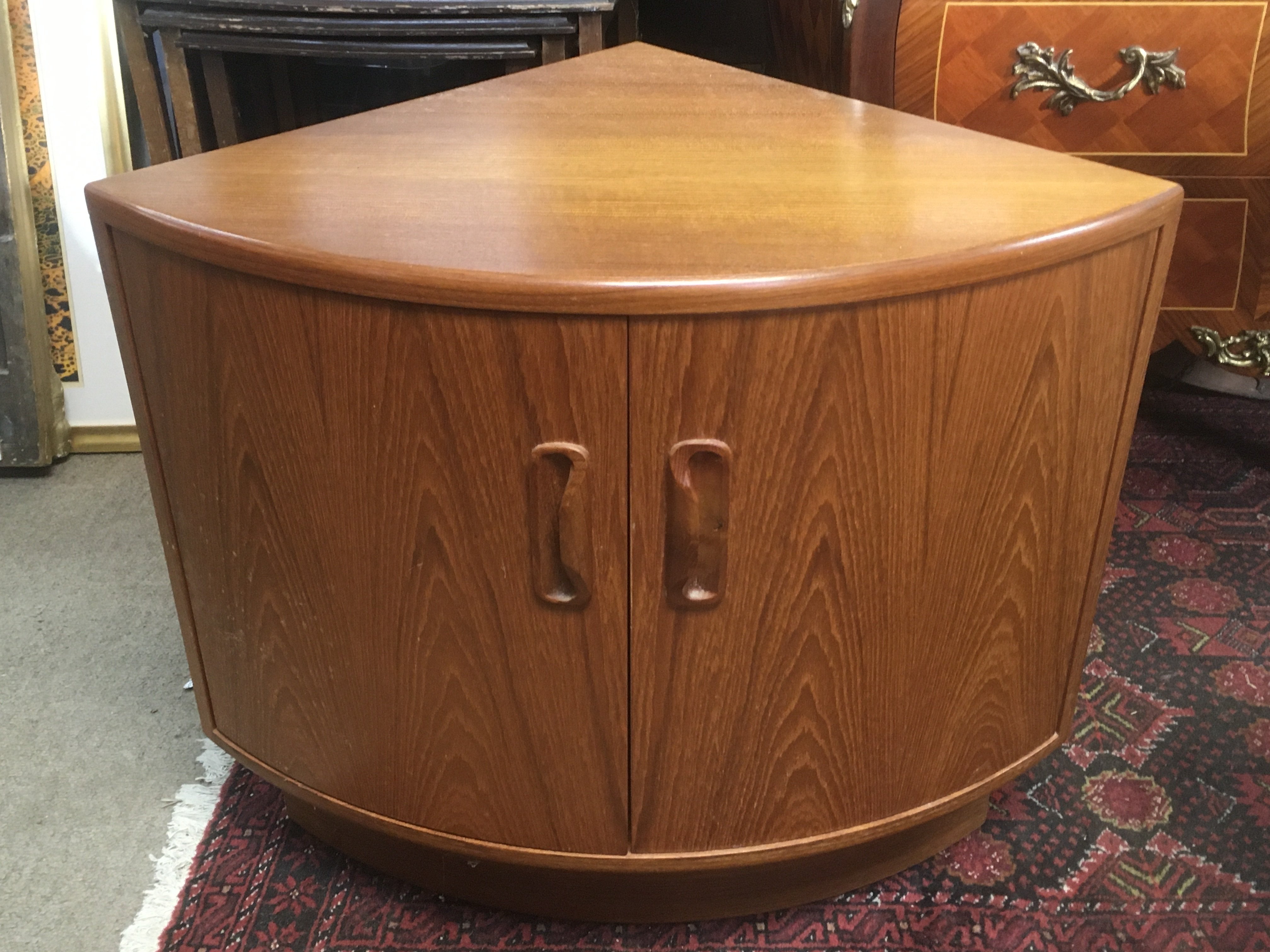 A small G Plan corner cabinet . 64cm wide 54cm tall.