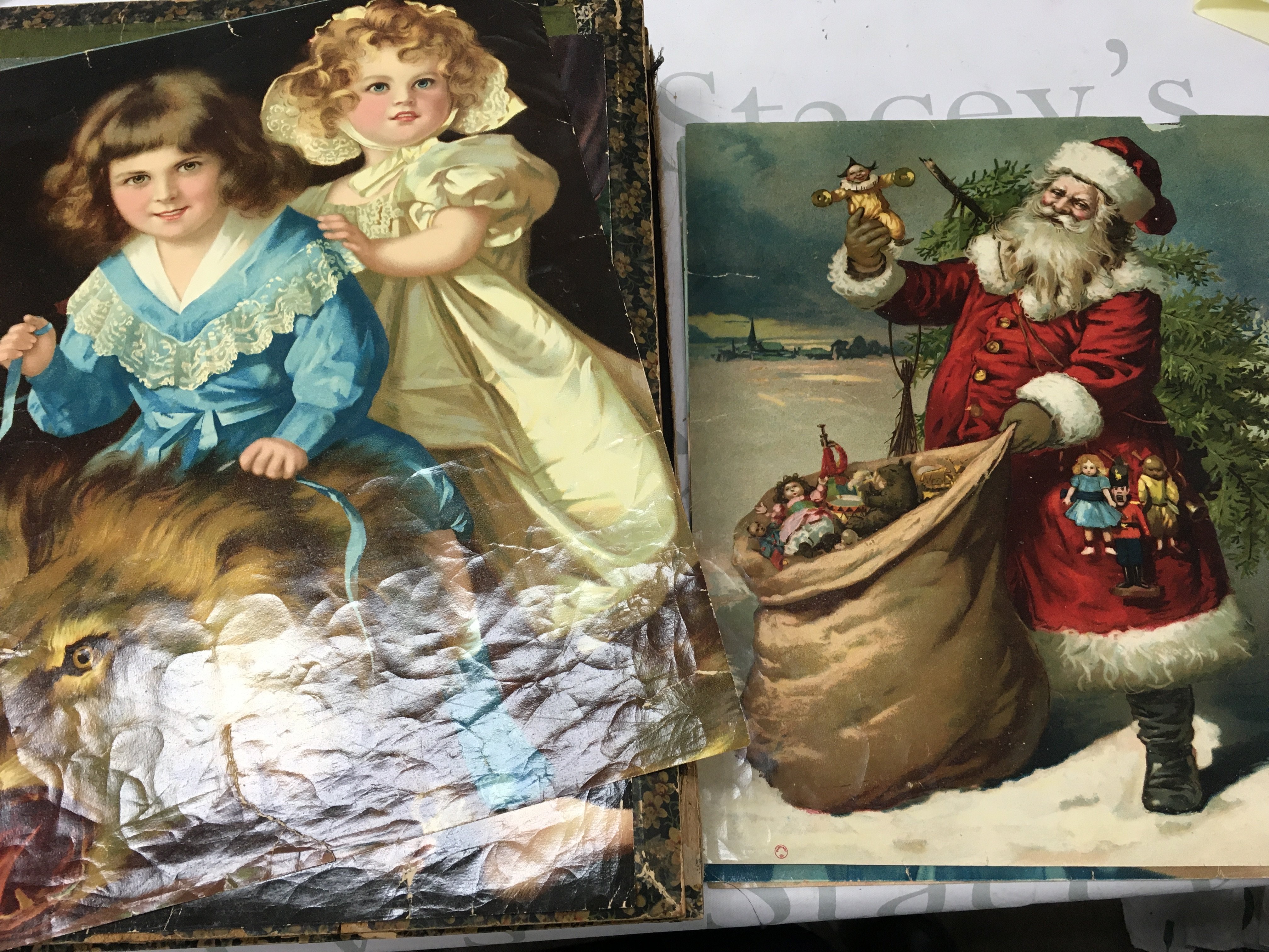 A Victorian block puzzle box, 30 pieces with 5 designs. Postage category C