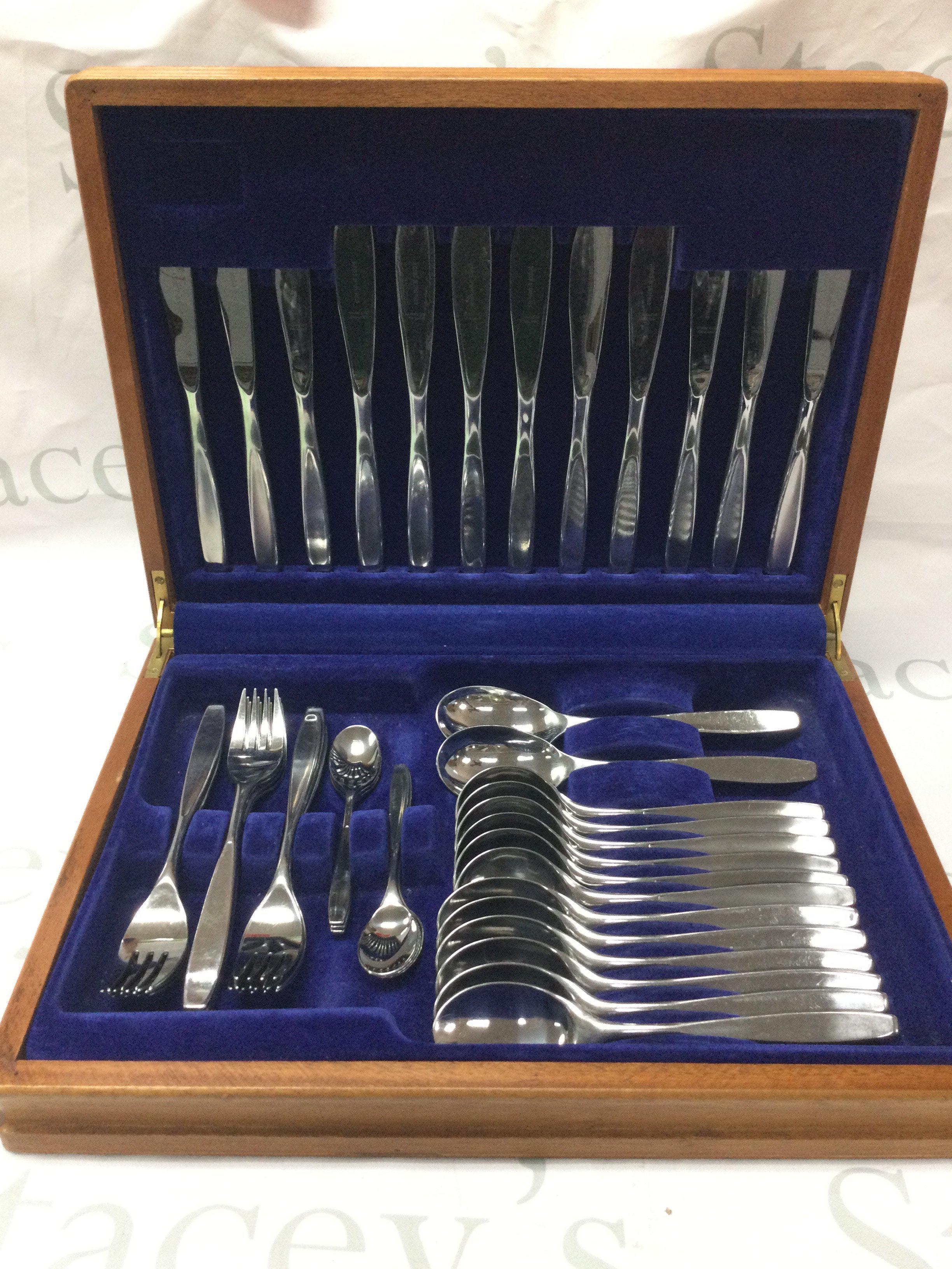 A canteen of Viners cutlery including knives, Forks , spoons . Postage category C
