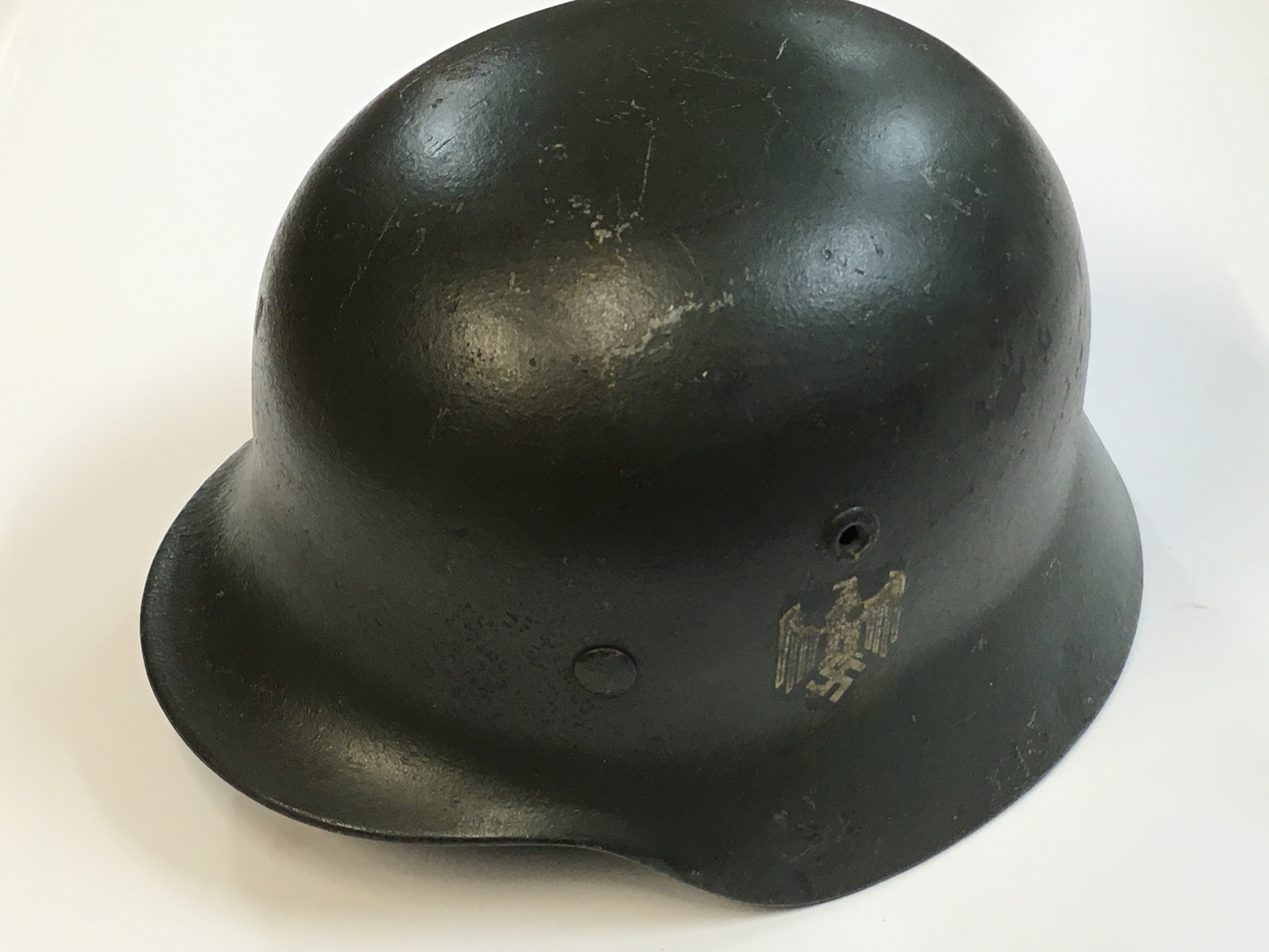 A WW2 German Kriegsmarine helmet . Postage category C