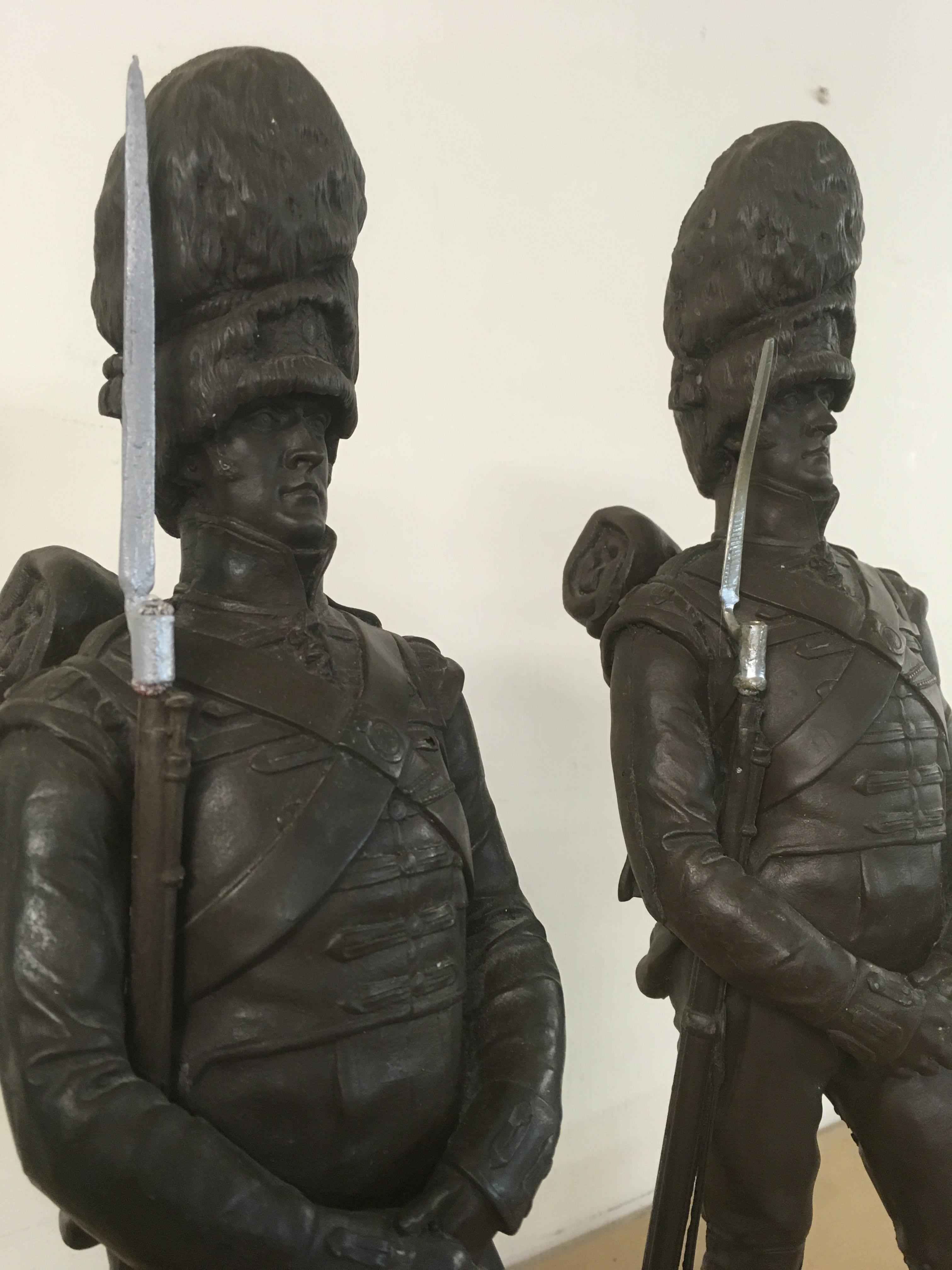 A Collection of three Grenadier Guards after Sir Edgar Boehm 47 cm 43cm .
