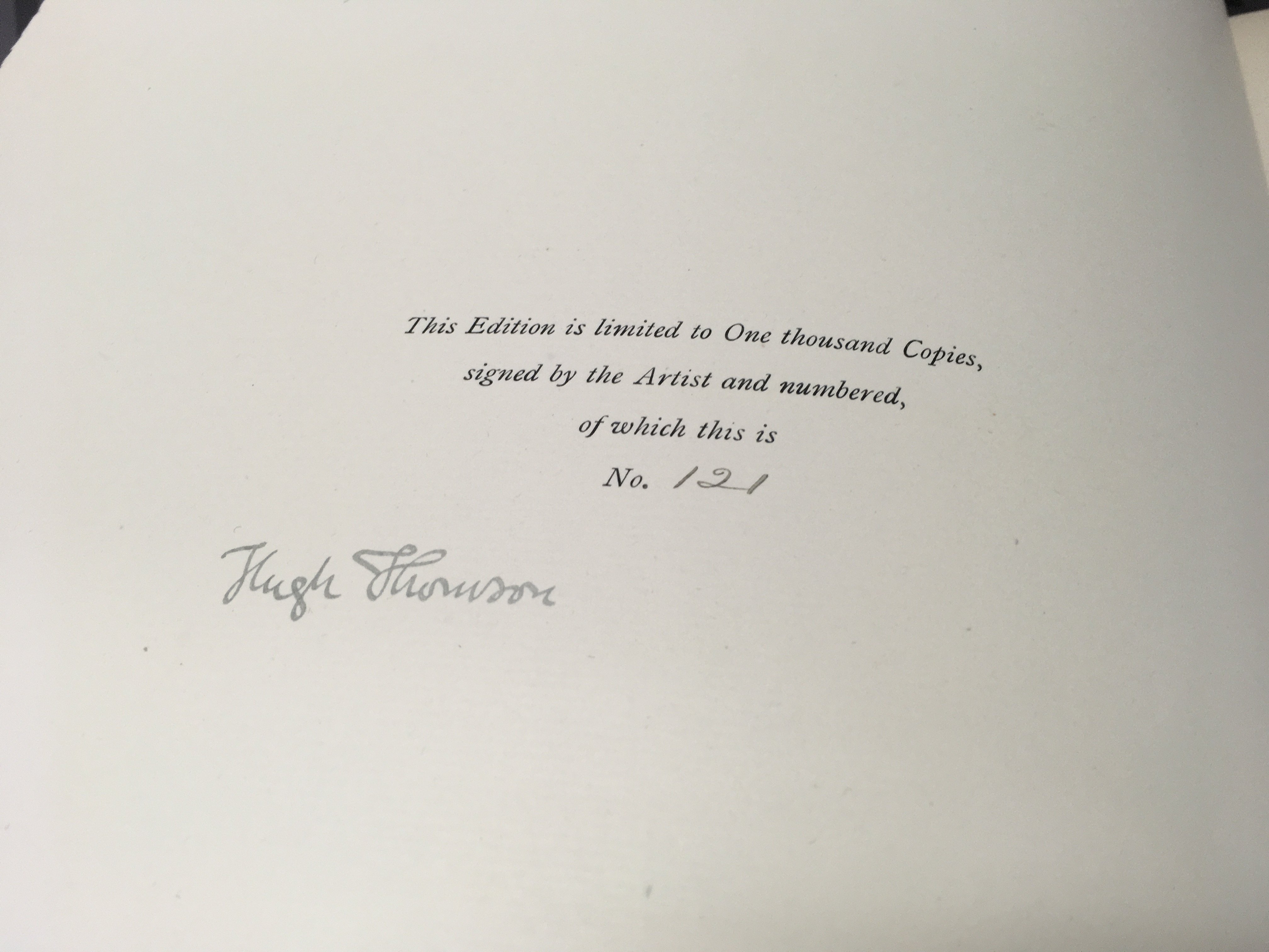 A Limited Edition No 121,Thomas Hugh Barrie, Quality street comedy illustrated by Hugh Thomson .