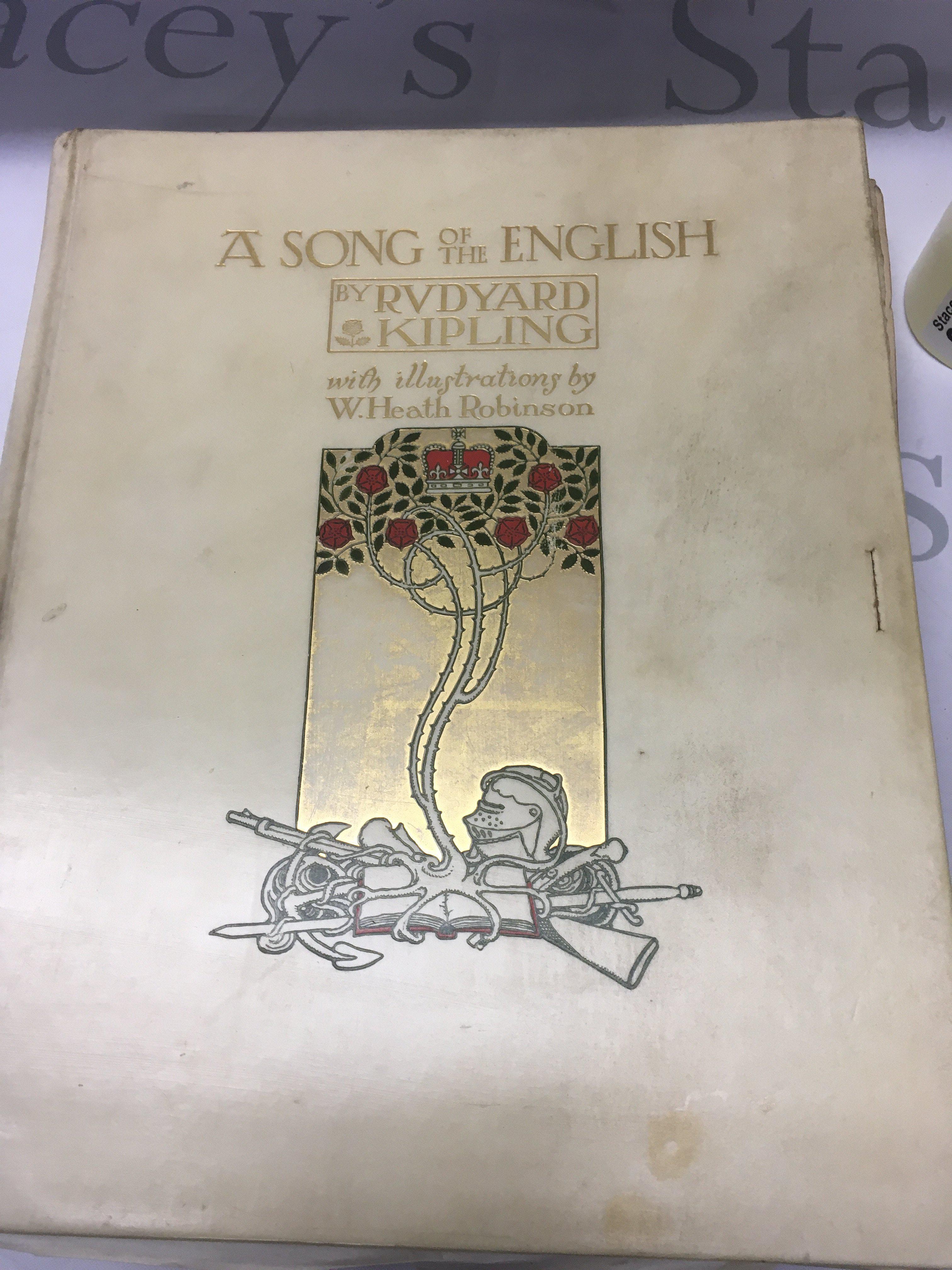 A song of the English by RVdyard Kipling limited edition 321 with illustrations by W.Heath Robinson .