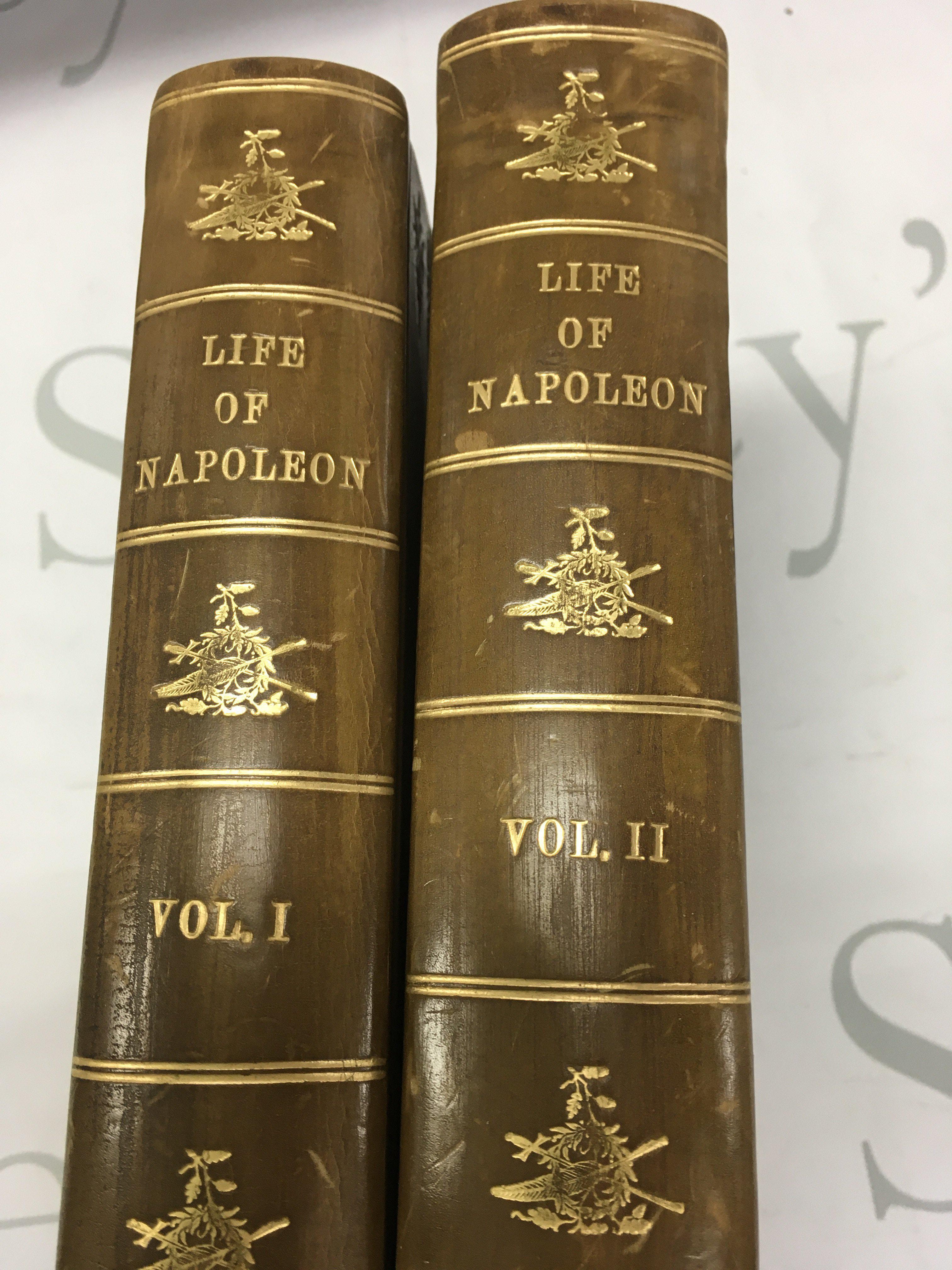 Two volumes the live of Napoleon published y George Virtue .