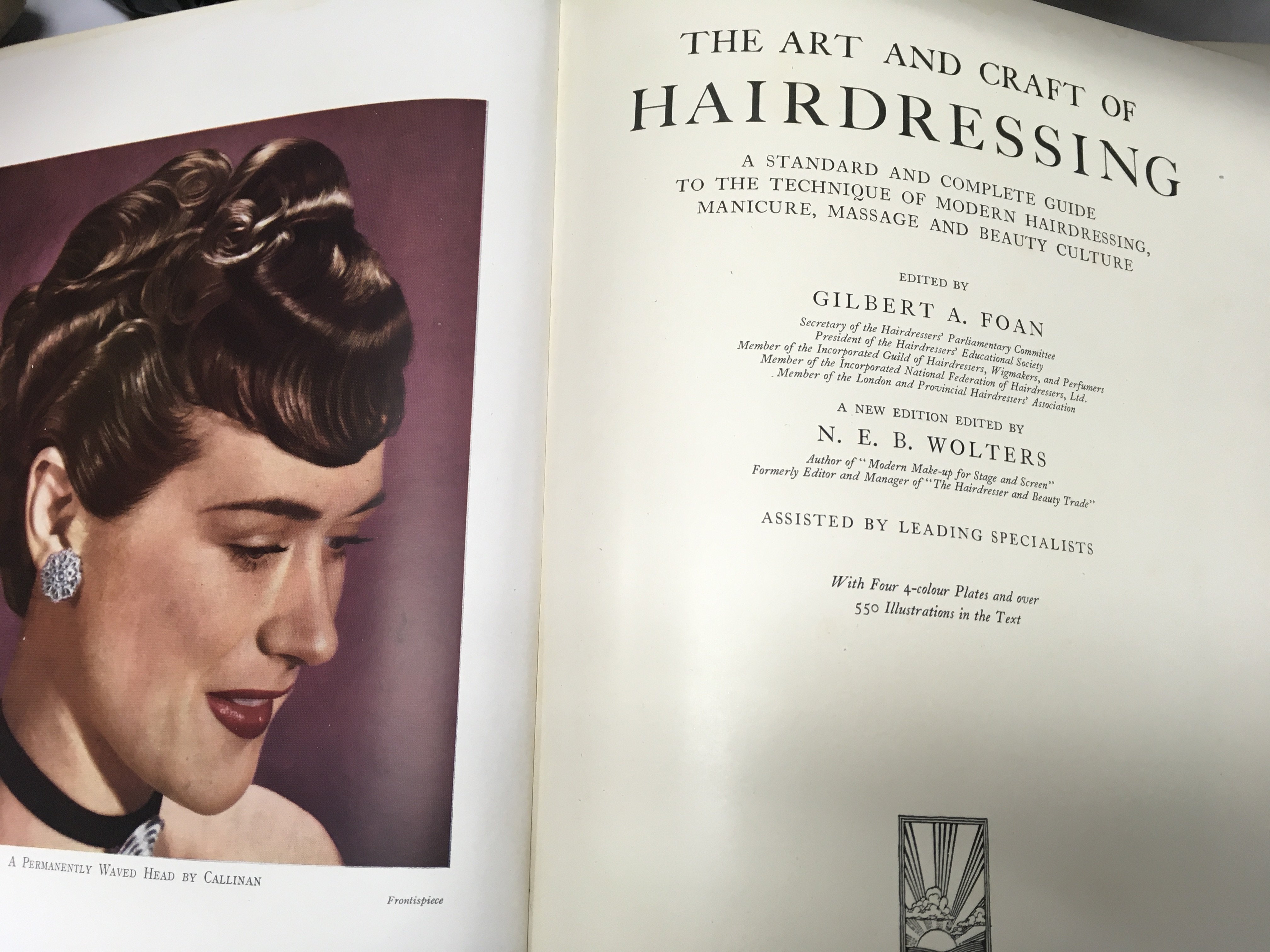 The Art and Craft of Hairdressing edited by N E B Wolters