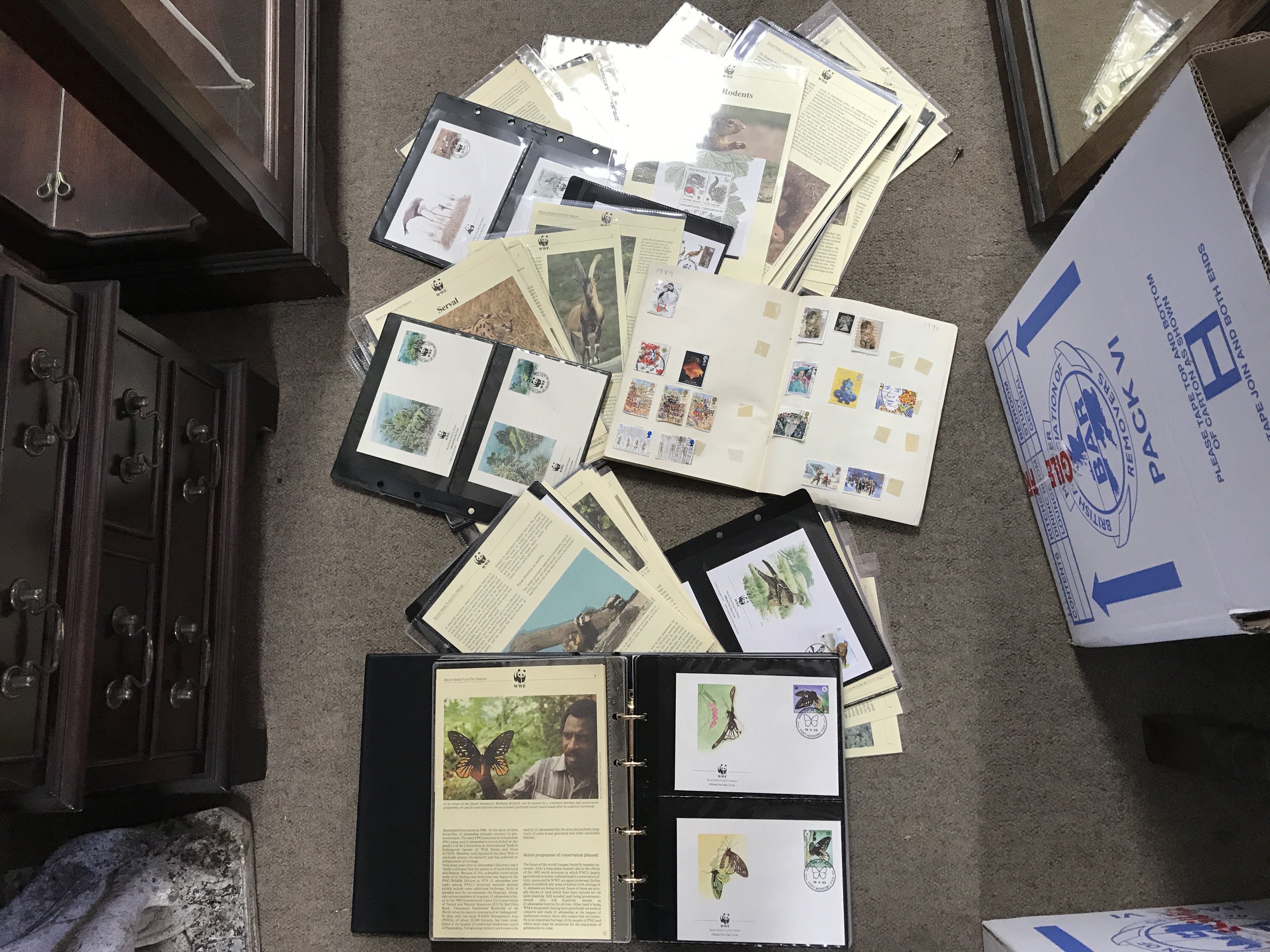 A collection of WWF stamps . Postage category C- NO RESERVE