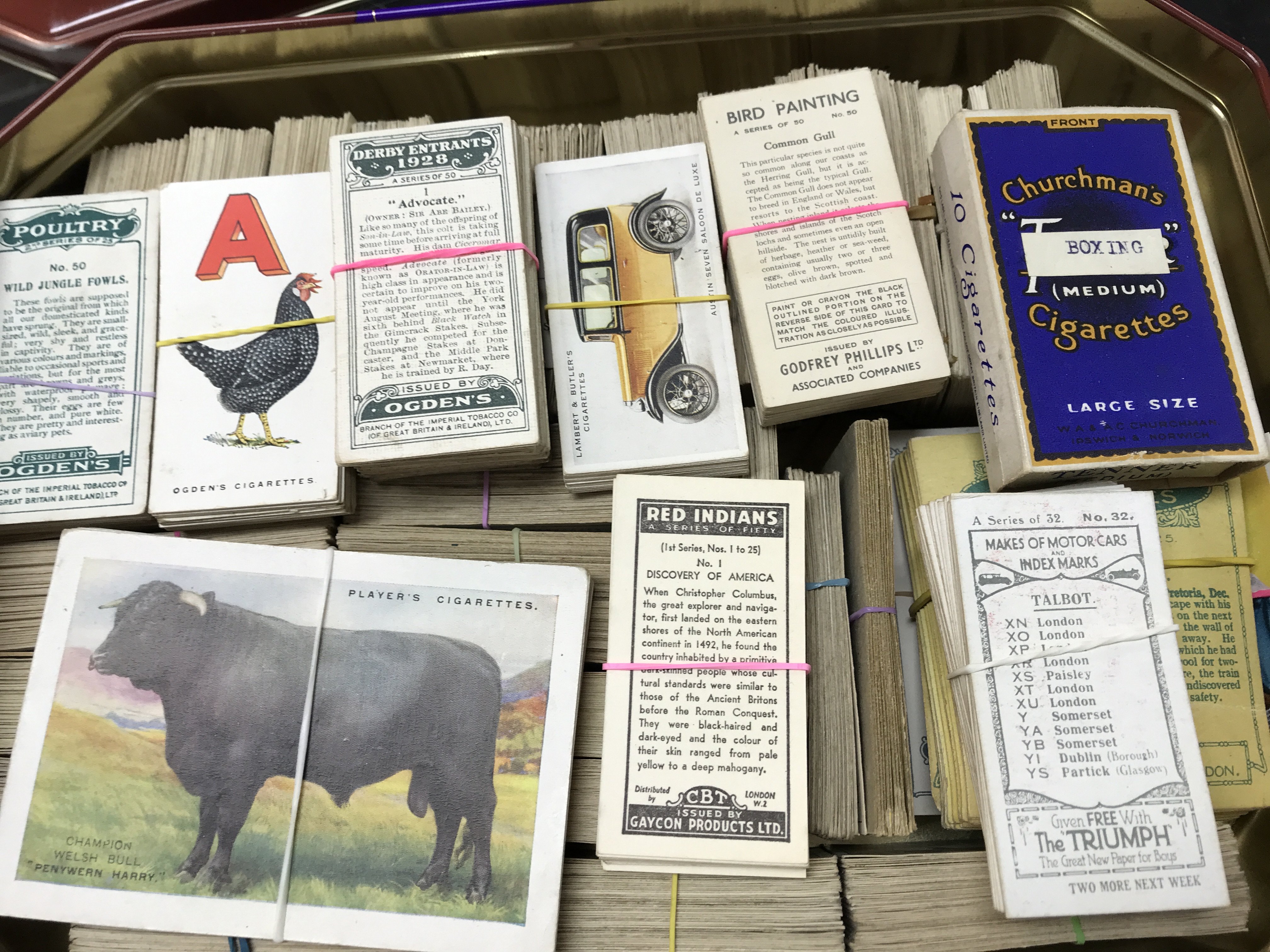 Clean sets of cigarette cards including Phillips, Players, Ogdens , , no reserve