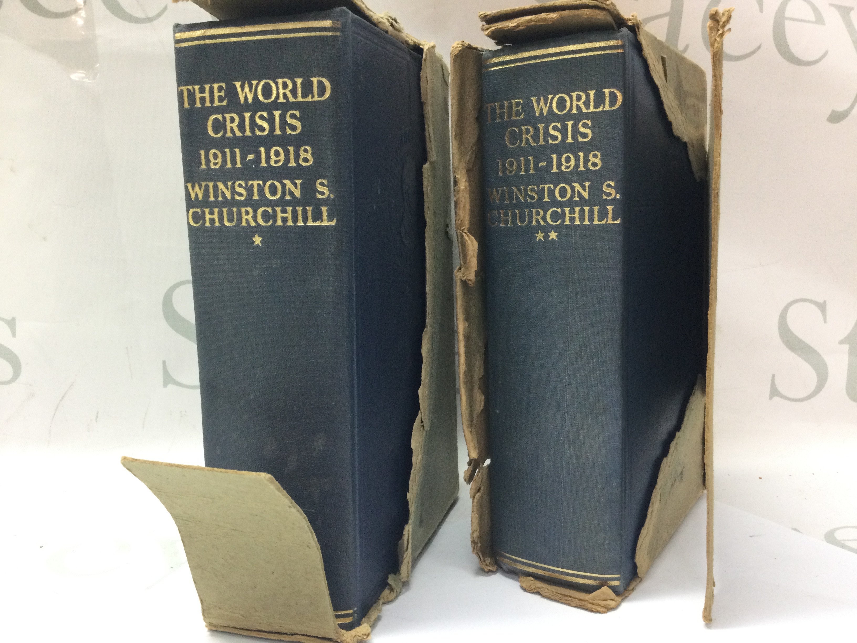 The World Crisis 1911-1918 Winston S. Churchill volumes 1 and 2 . Postage category B