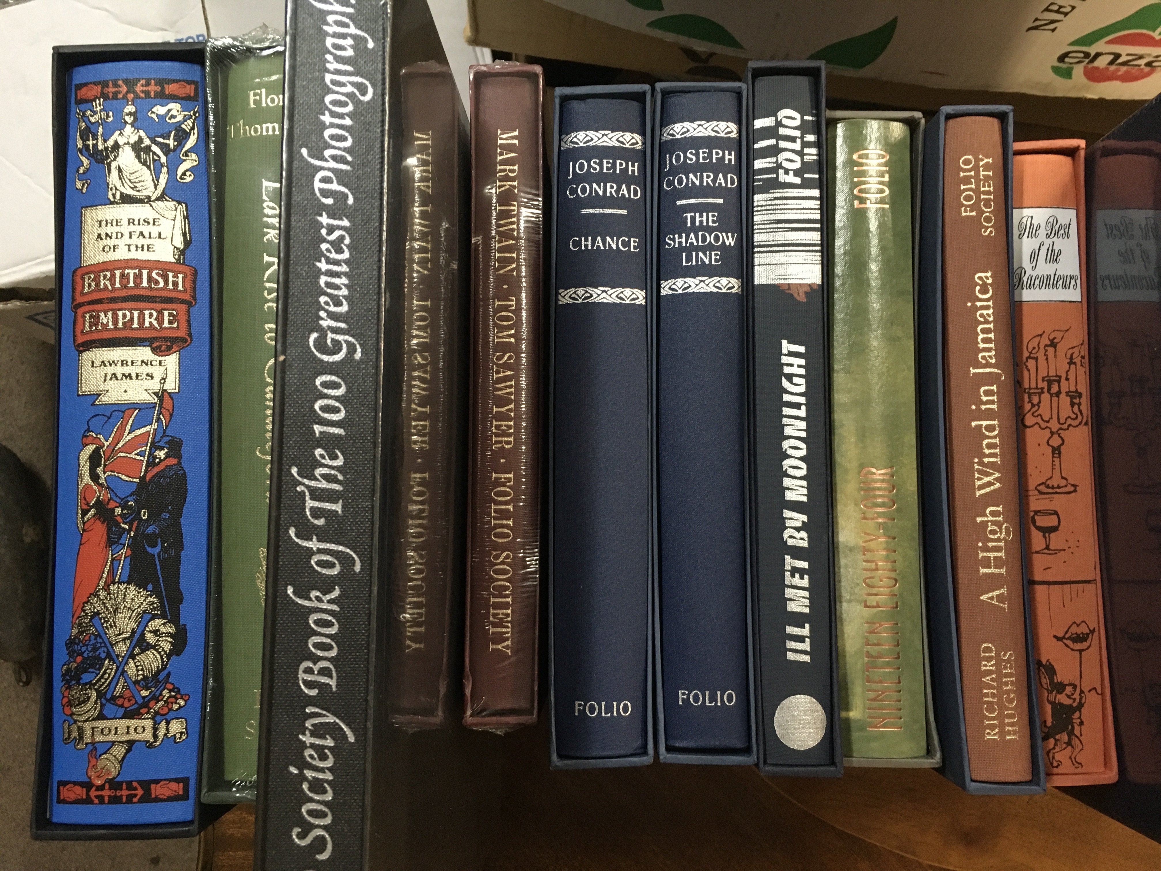 A collection of 18 folio society books