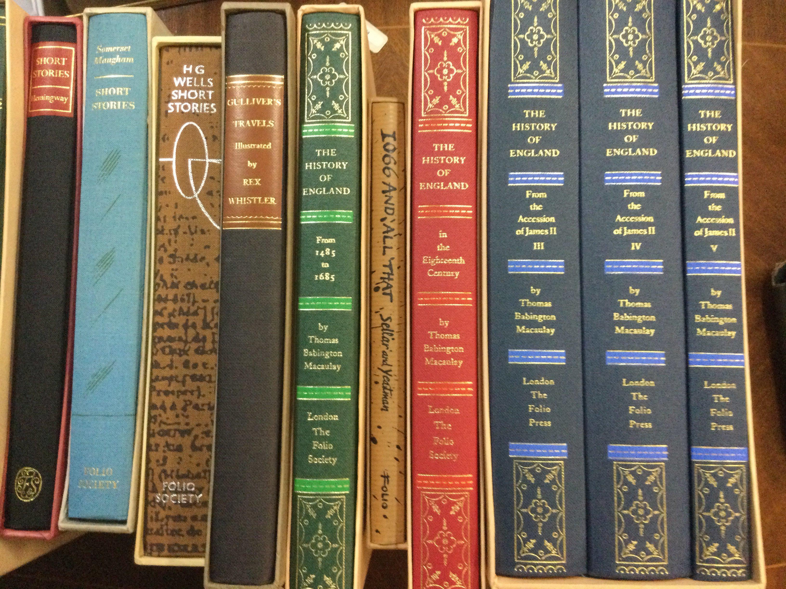 A collection of 30 books including Folio Society.