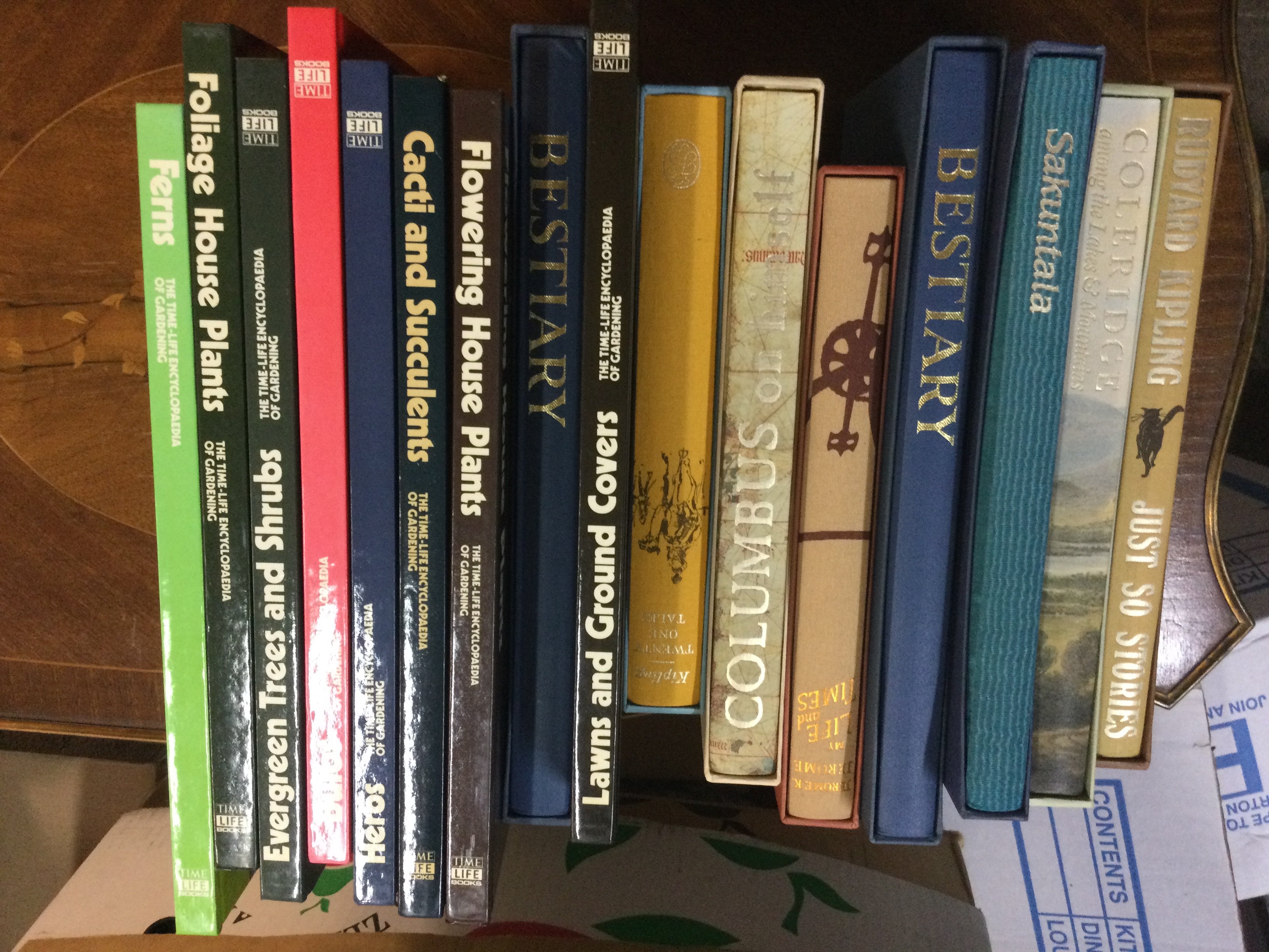 A collection books including Folio Society&rsquo;s and time life .