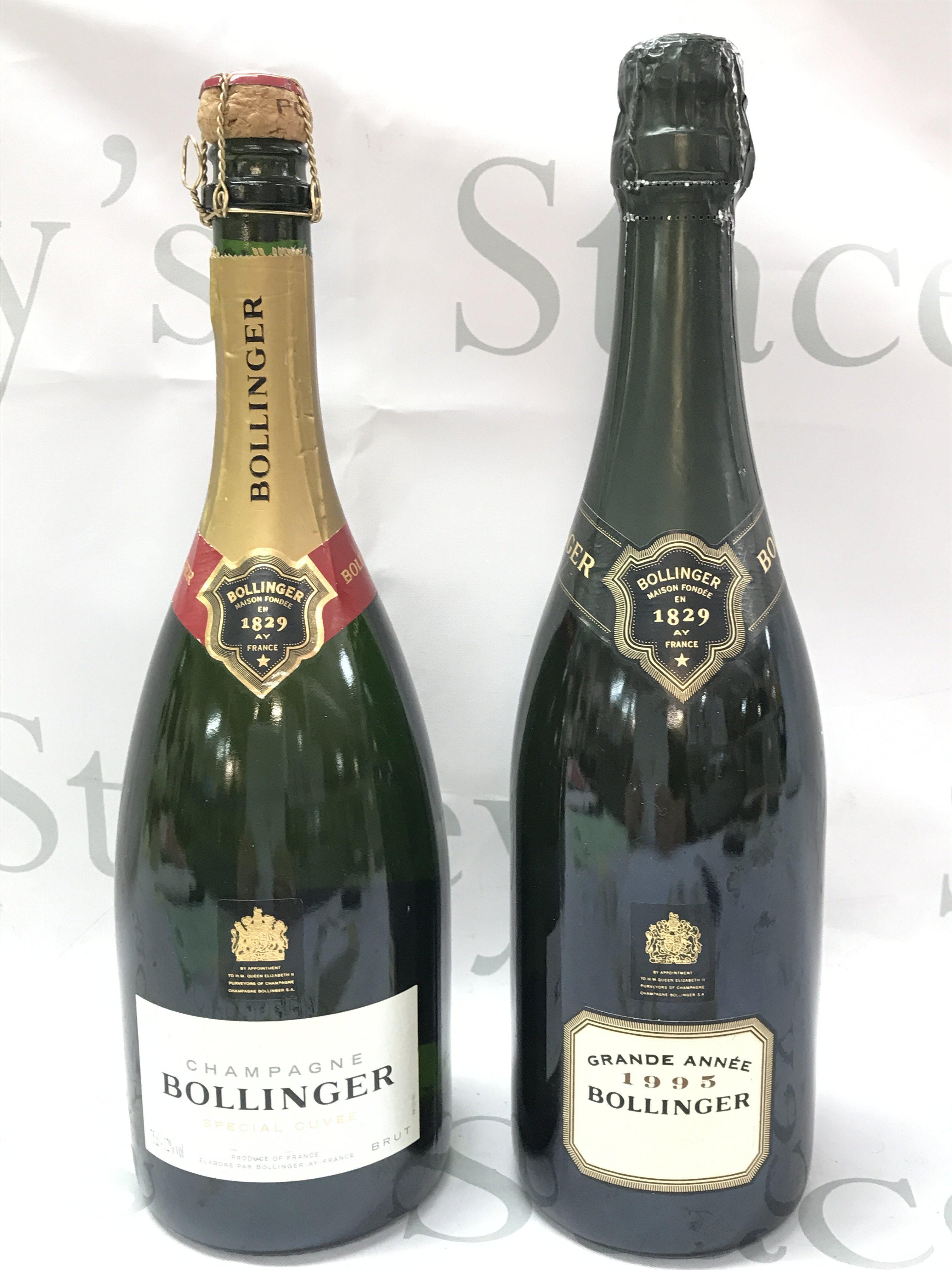 A 1995 Bollinger and a Special Cuvee Bollinger. This lot cannot be posted