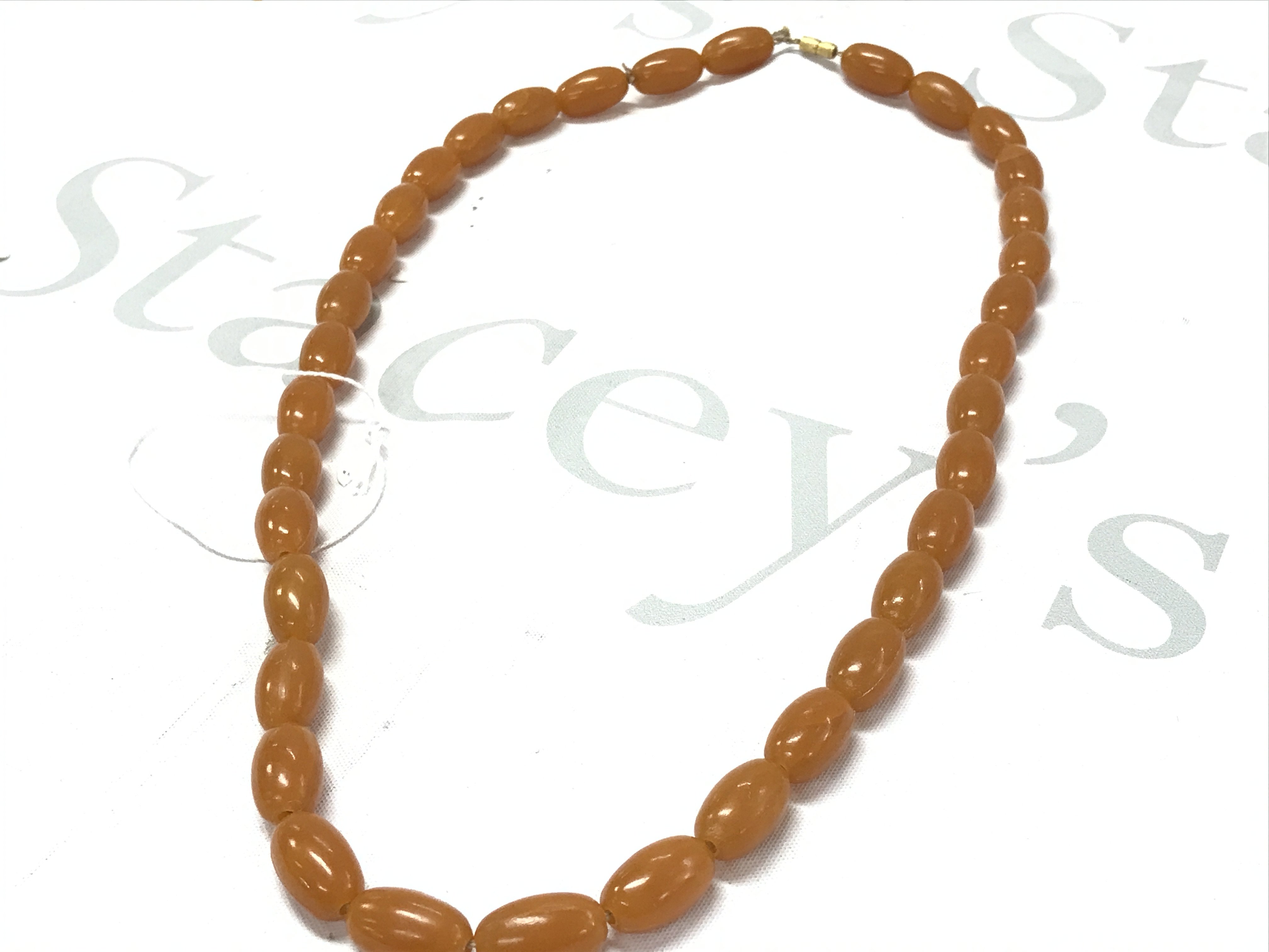 Amber necklace, 45g, 68cm . Postage category A